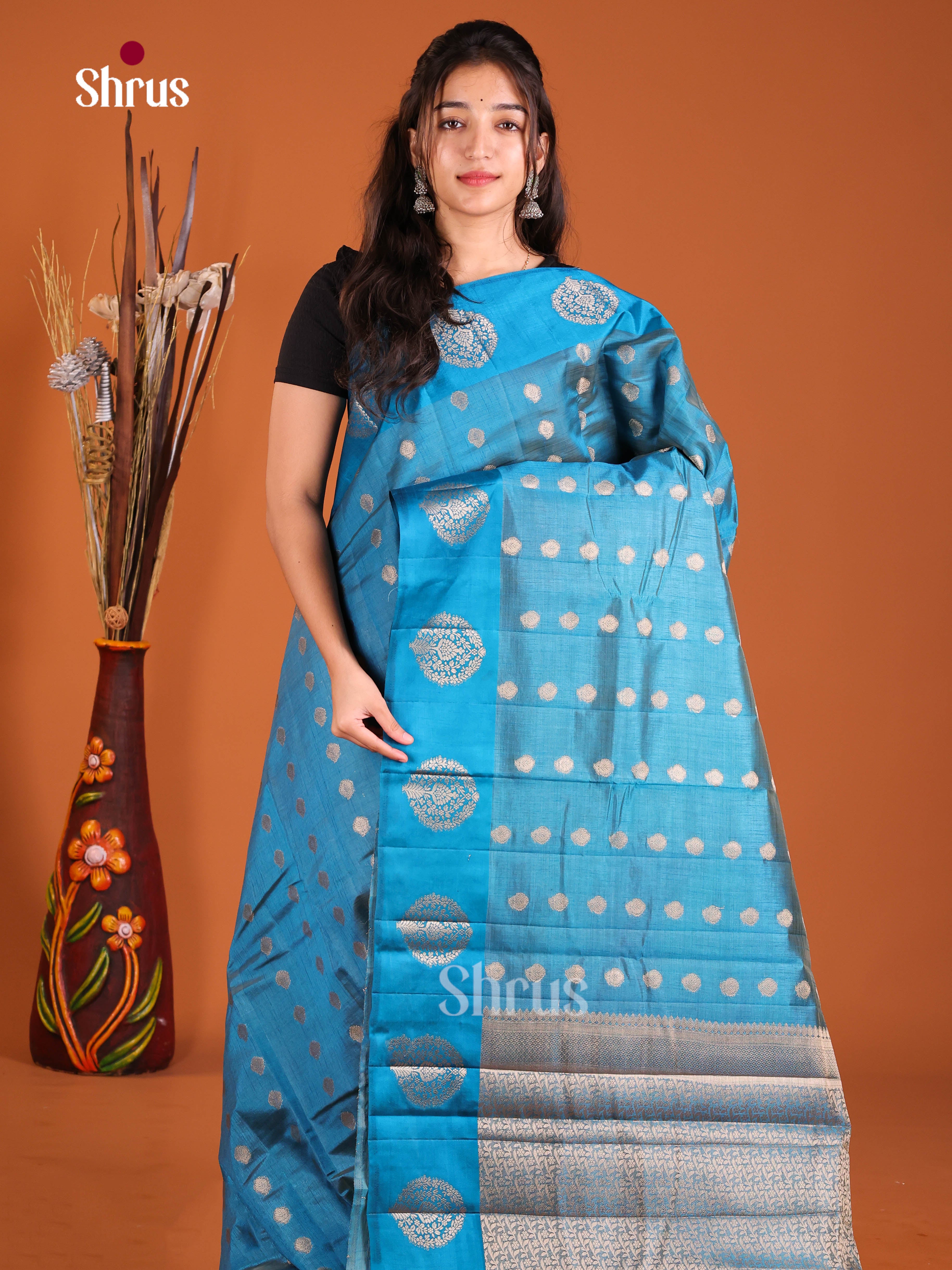 DJS03128 - Semi Rawsilk Saree