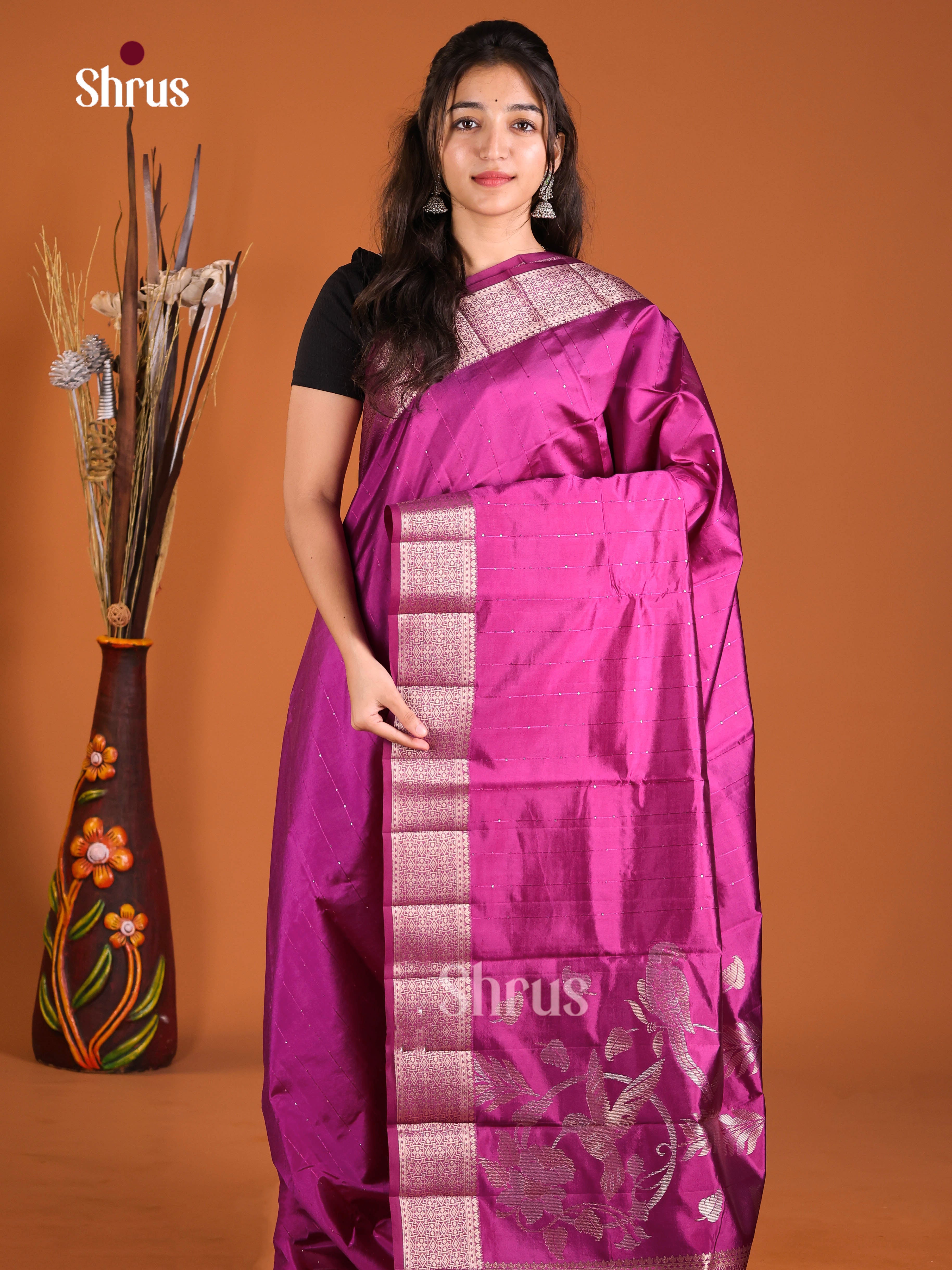DJS03137 - Semi Rawsilk Saree