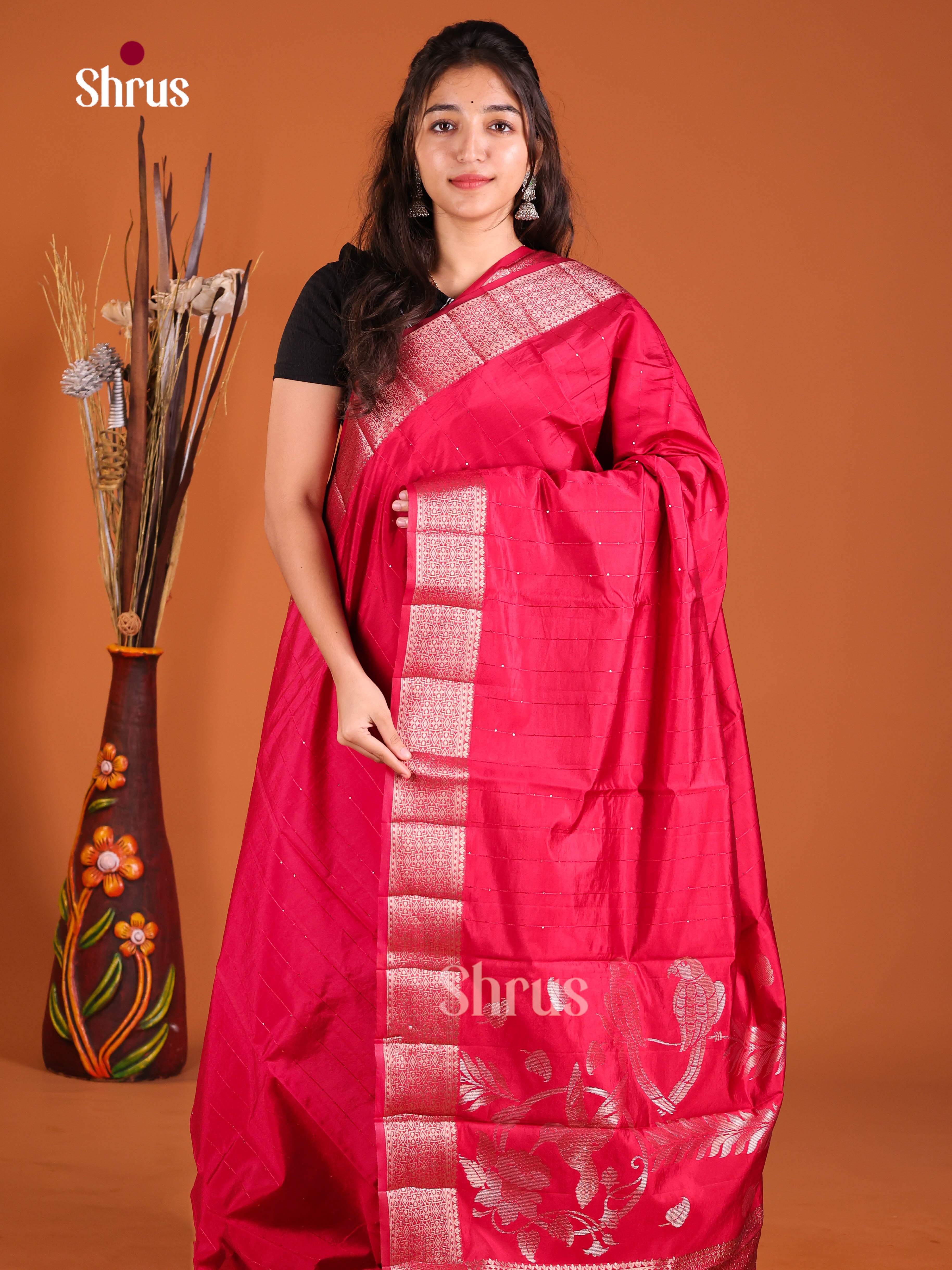 DJS03140 - Semi Rawsilk Saree