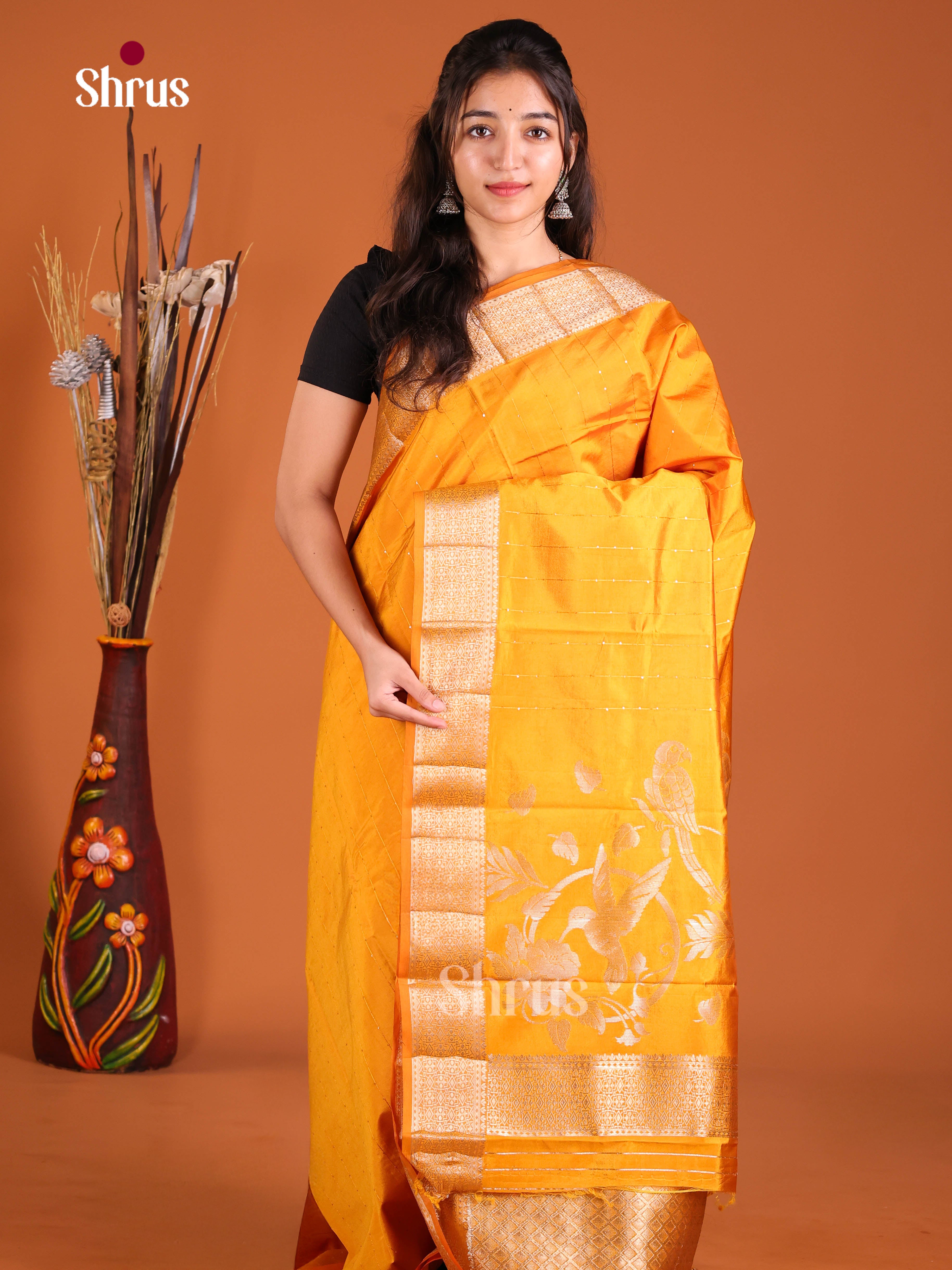 DJS03142 - Semi Rawsilk Saree