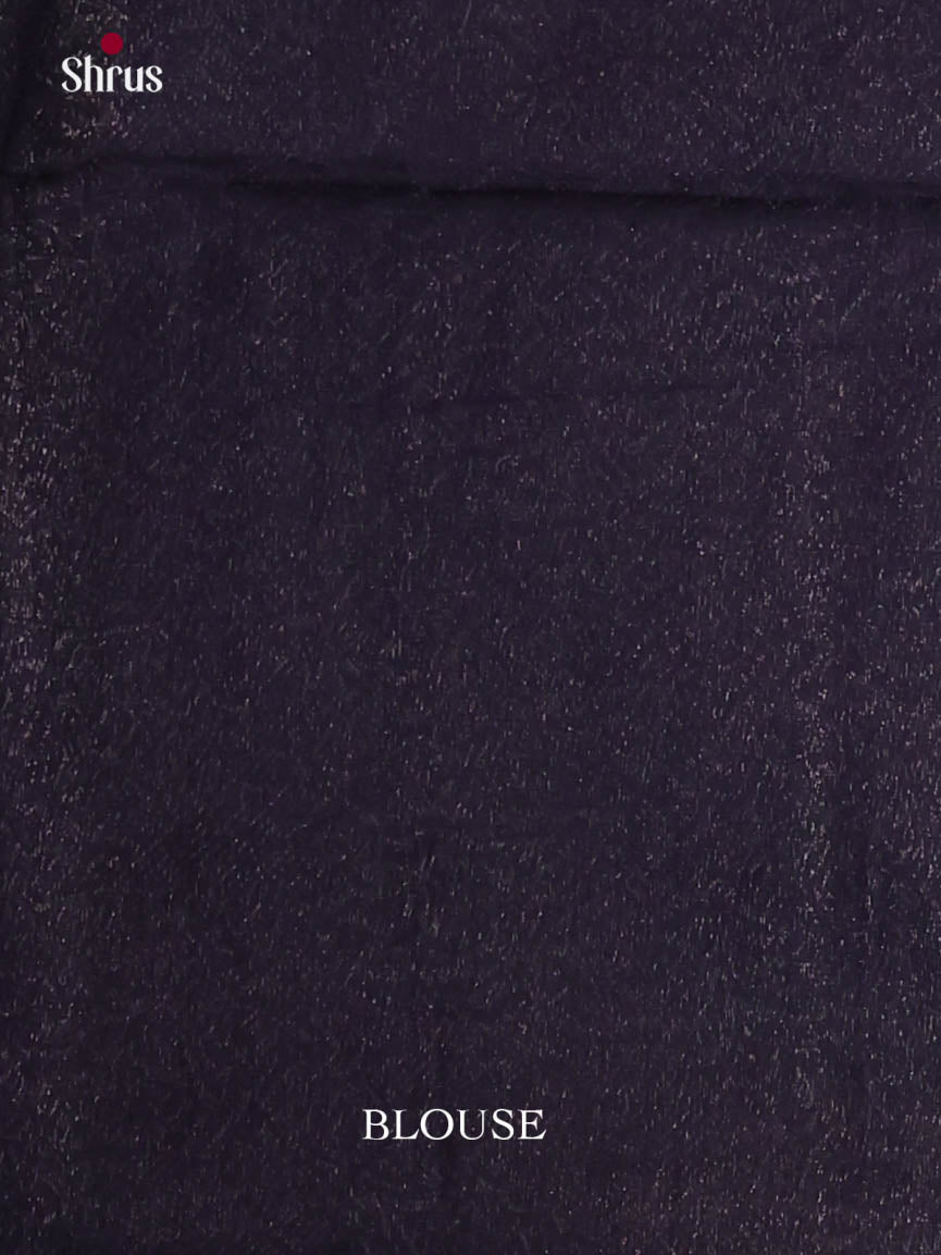 Mauve & Blue - Semi Silkcotton Saree