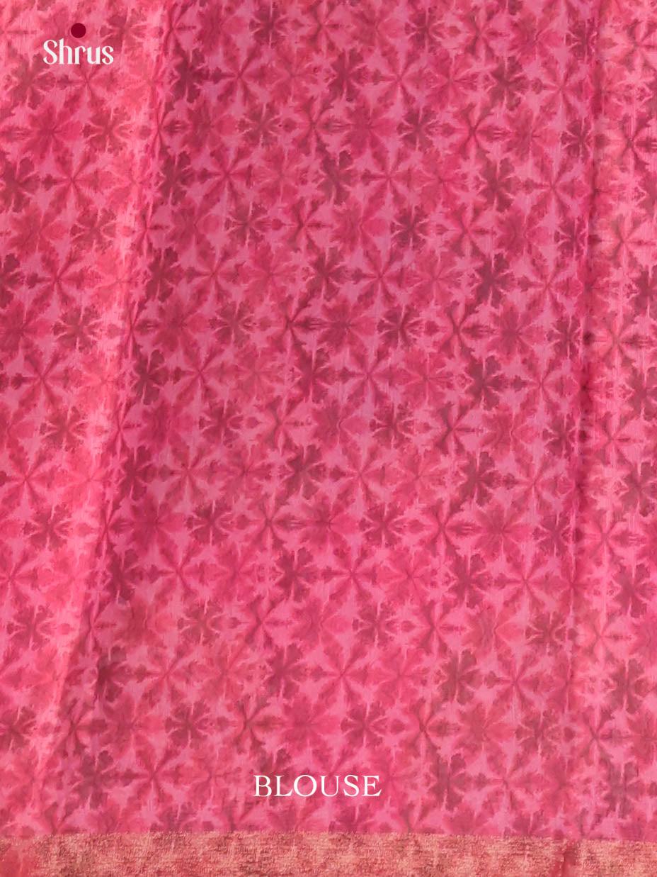 Mustard & Pink - Linen Cotton Saree