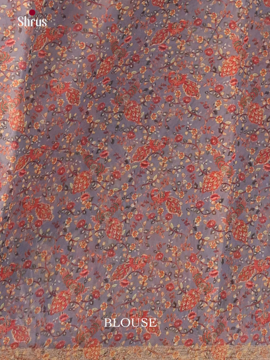 Cream & Grey- Linen Cotton Saree