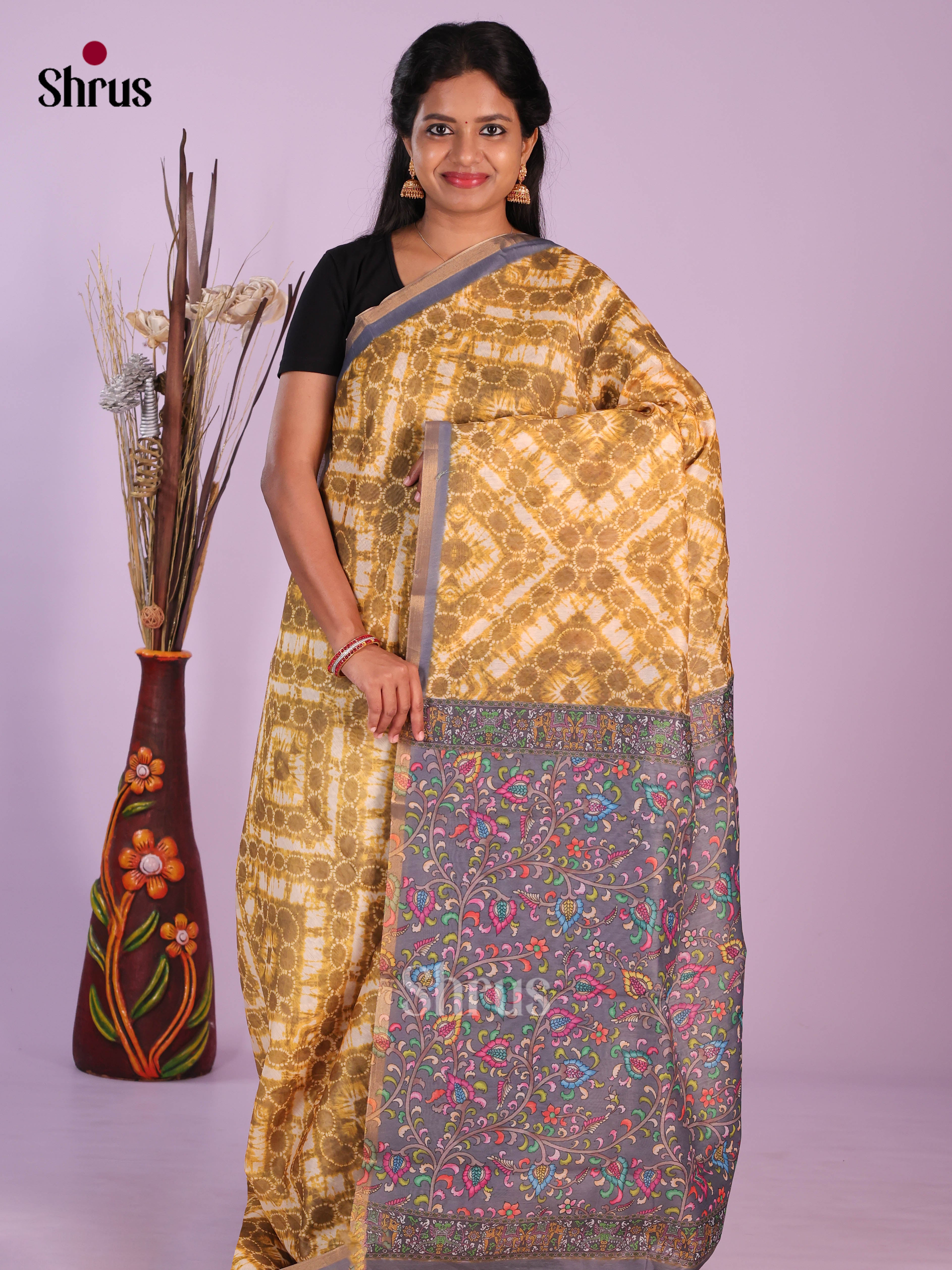 DJS06229 - Linen Cotton Saree