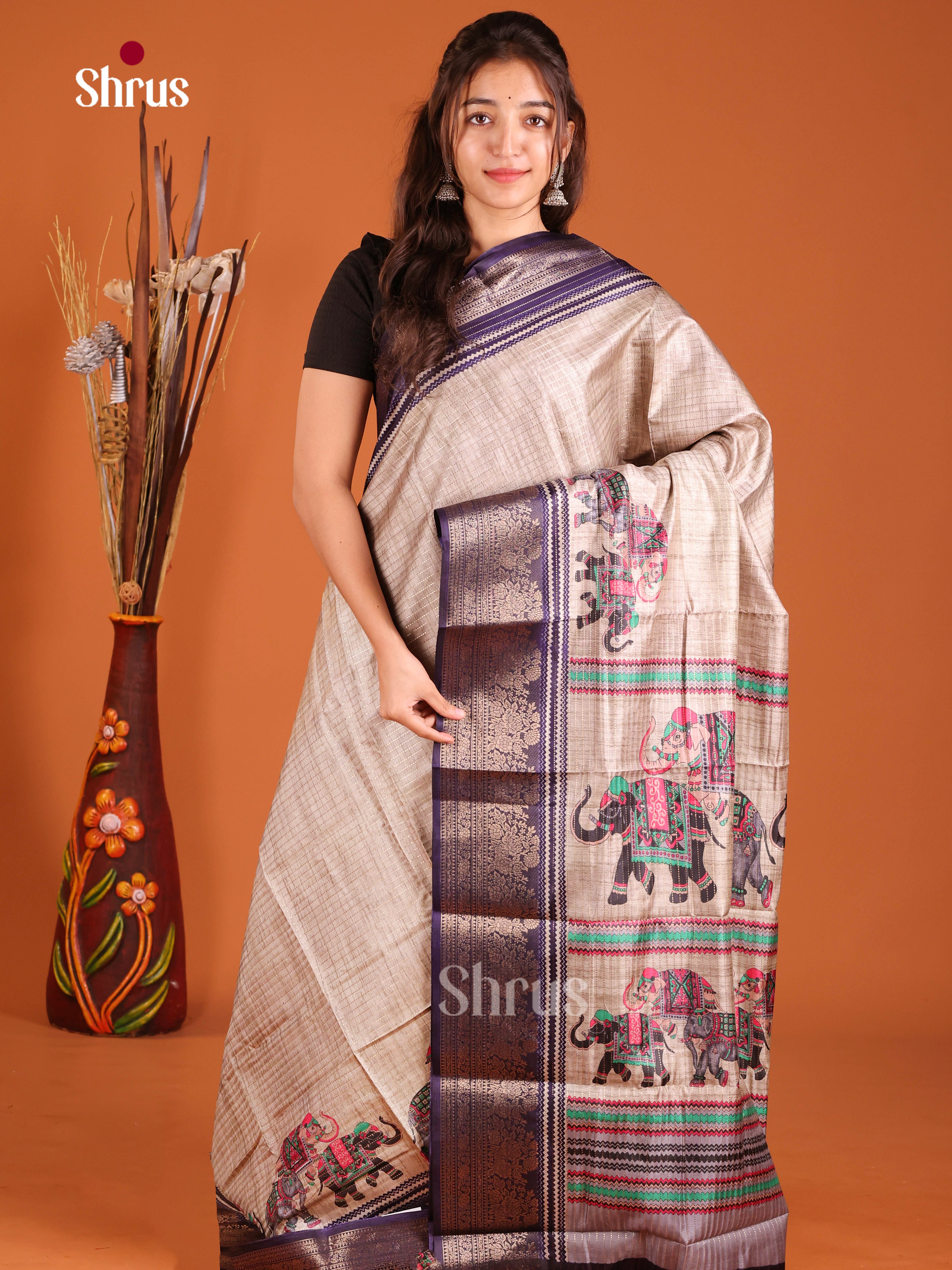 DJS06244 - Semi Tussar Saree