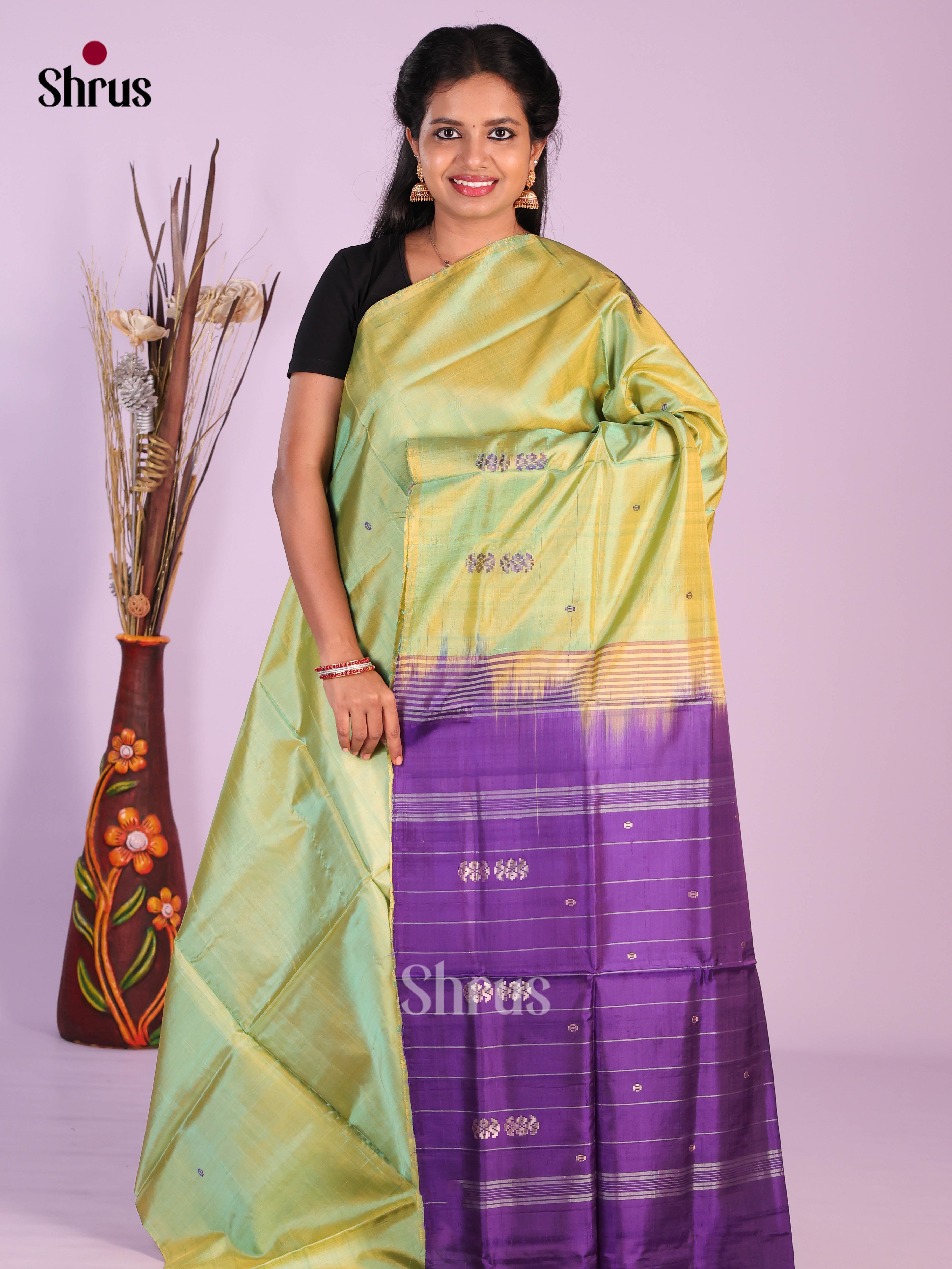 DJS07035 - Banana Pith without blouse Saree - Shop on Shrus.com
