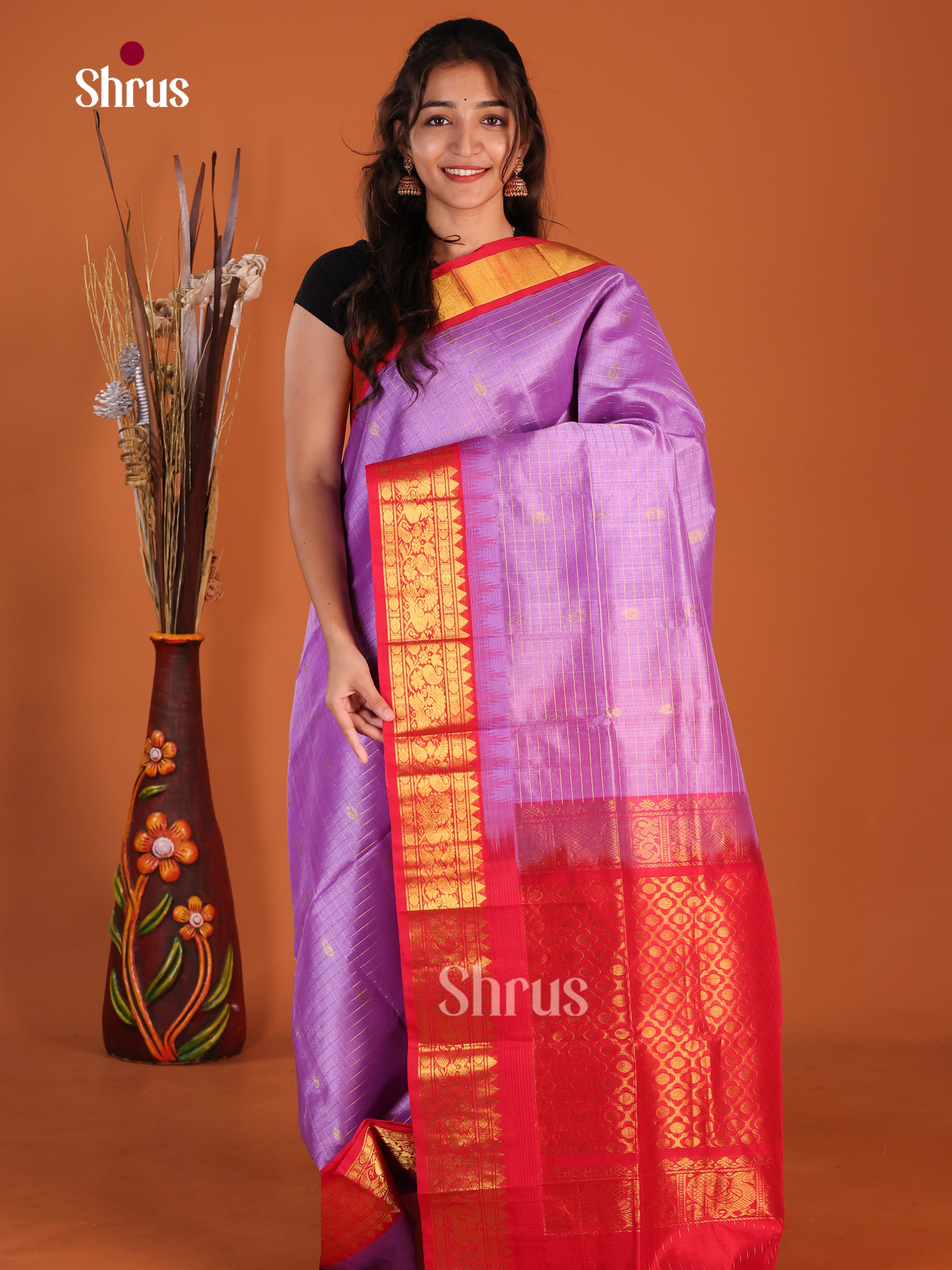 DJS07281 - Korvai-kattams Saree - Shop on Shrus.com