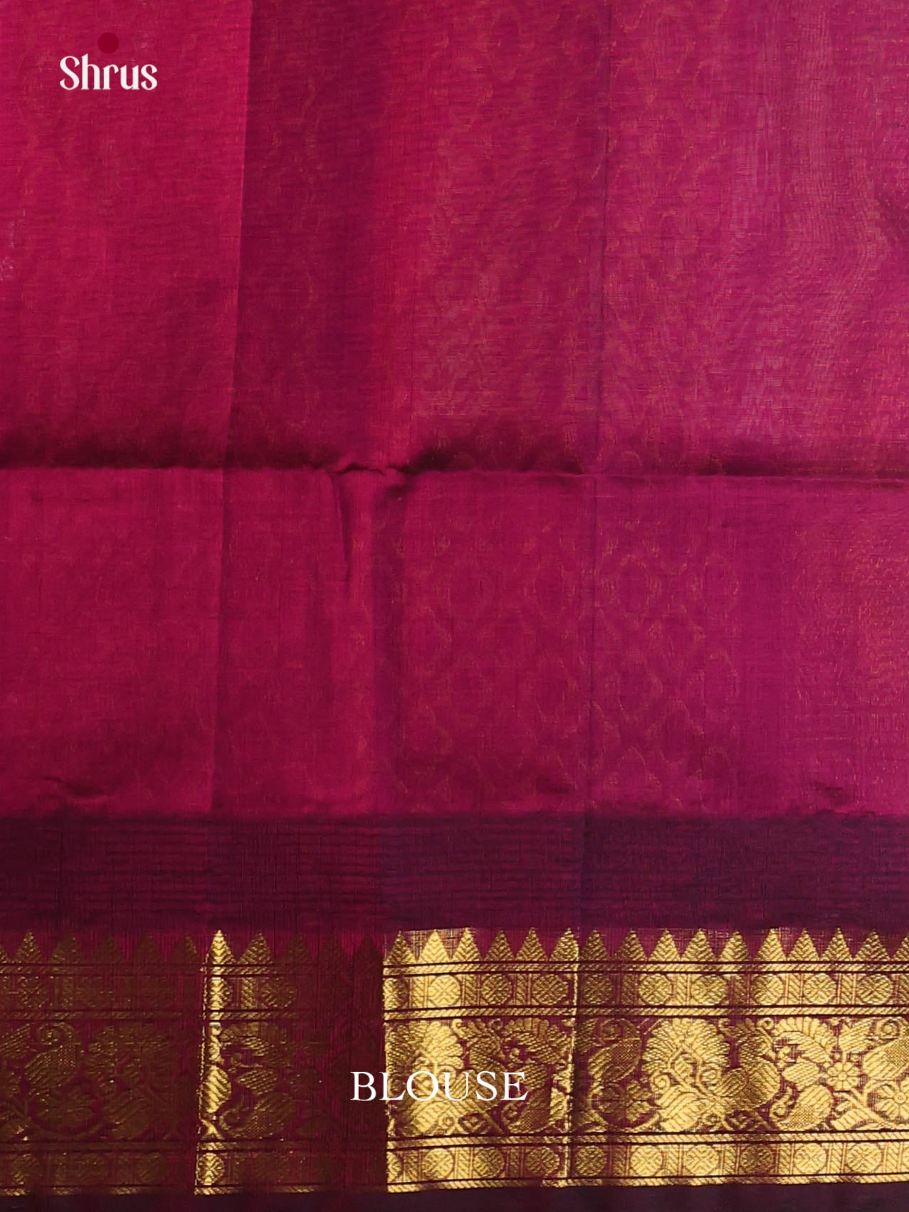 Green & Maroon Silk Cotton Korvai-kattams Saree - Shop on Shrus.com