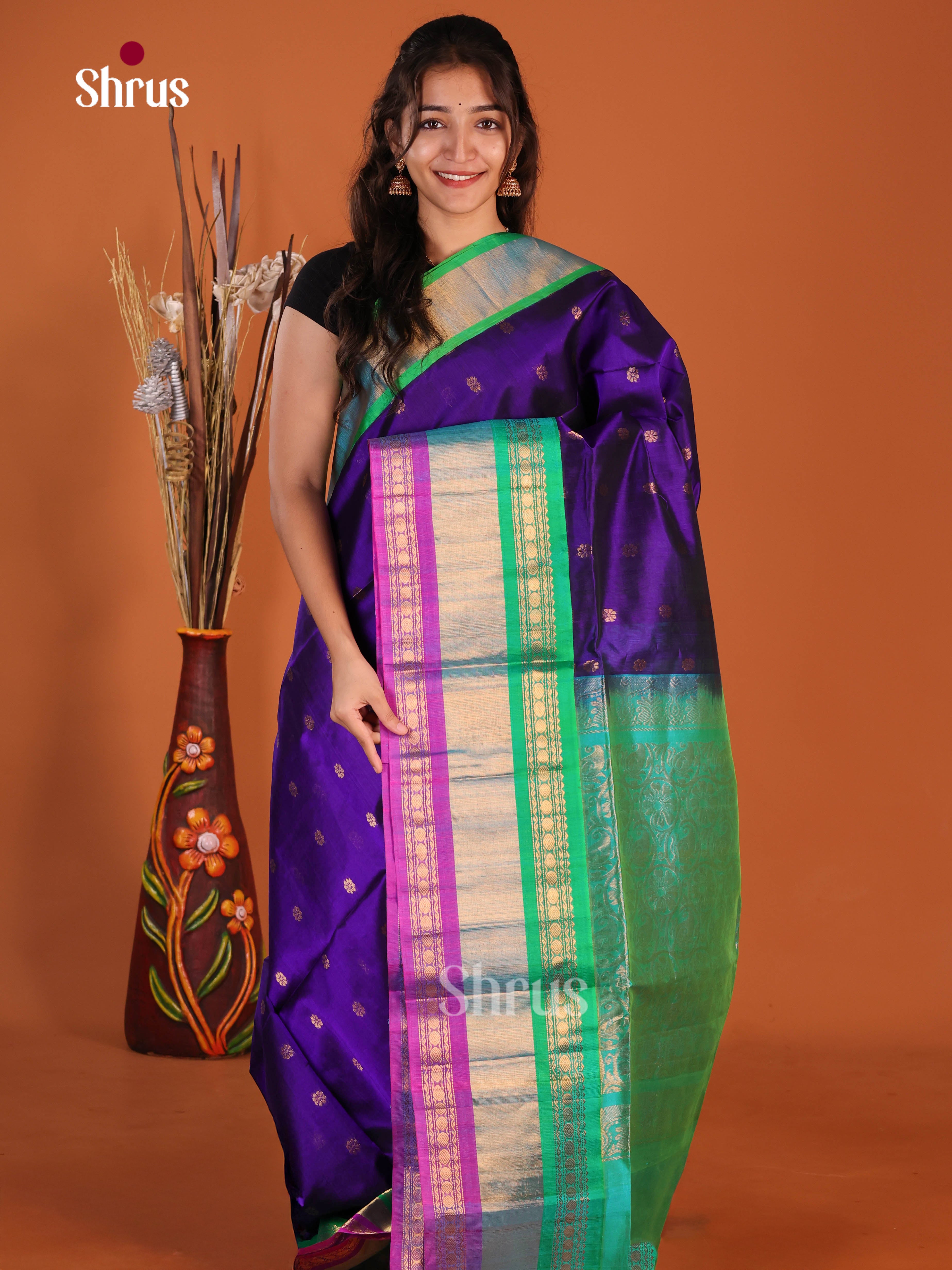 DJS07287 - Korvai-Medium border Saree - Shop on Shrus.com