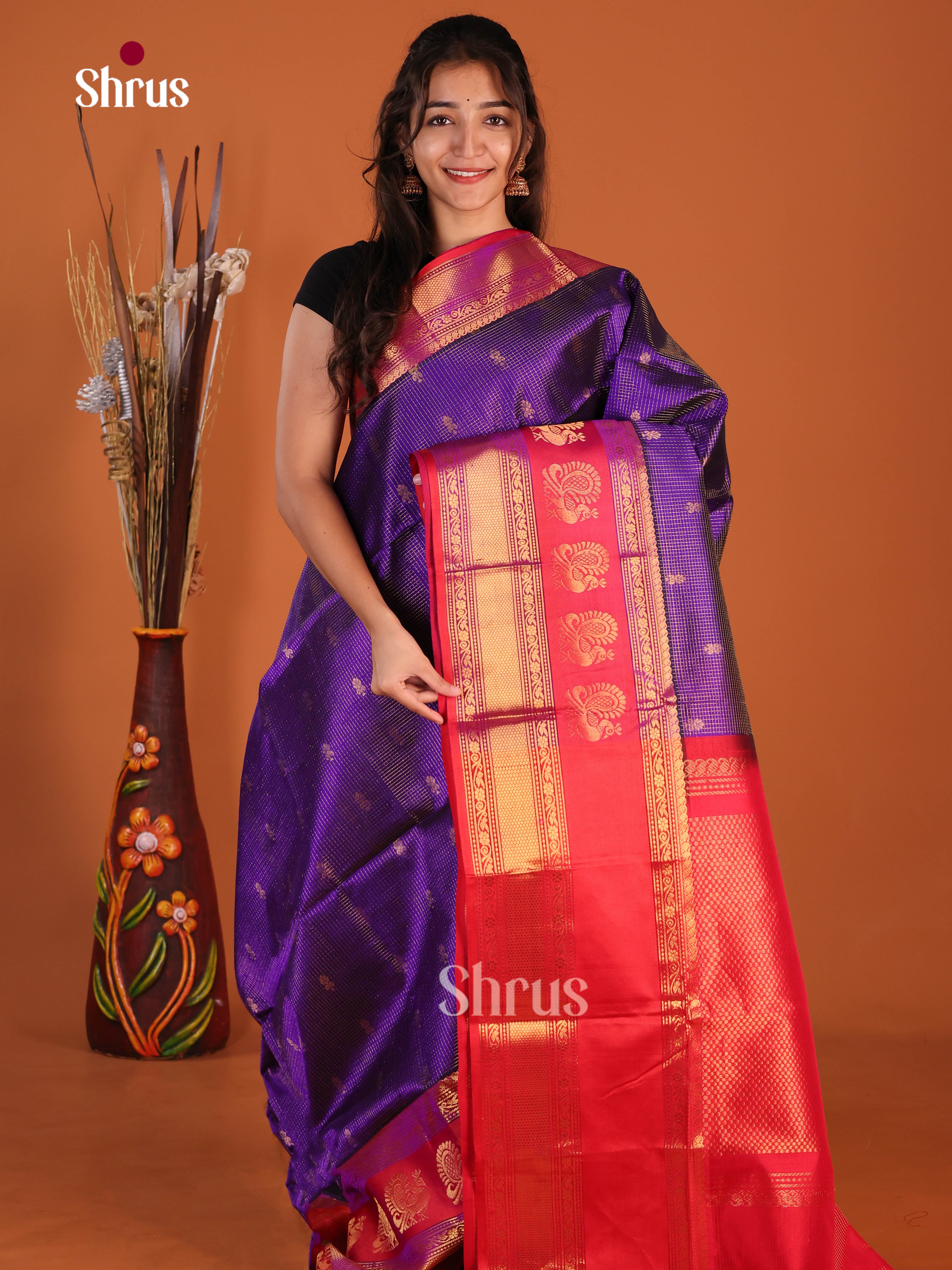 DJS07291 - Korvai-kattams Saree - Shop on Shrus.com