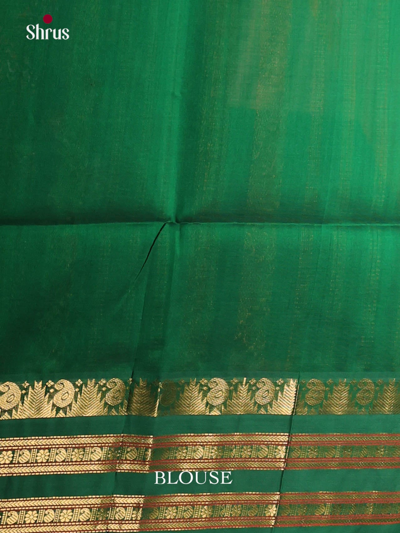 Orangish Pink & Green- Silk Cotton Korvai-Big border Saree