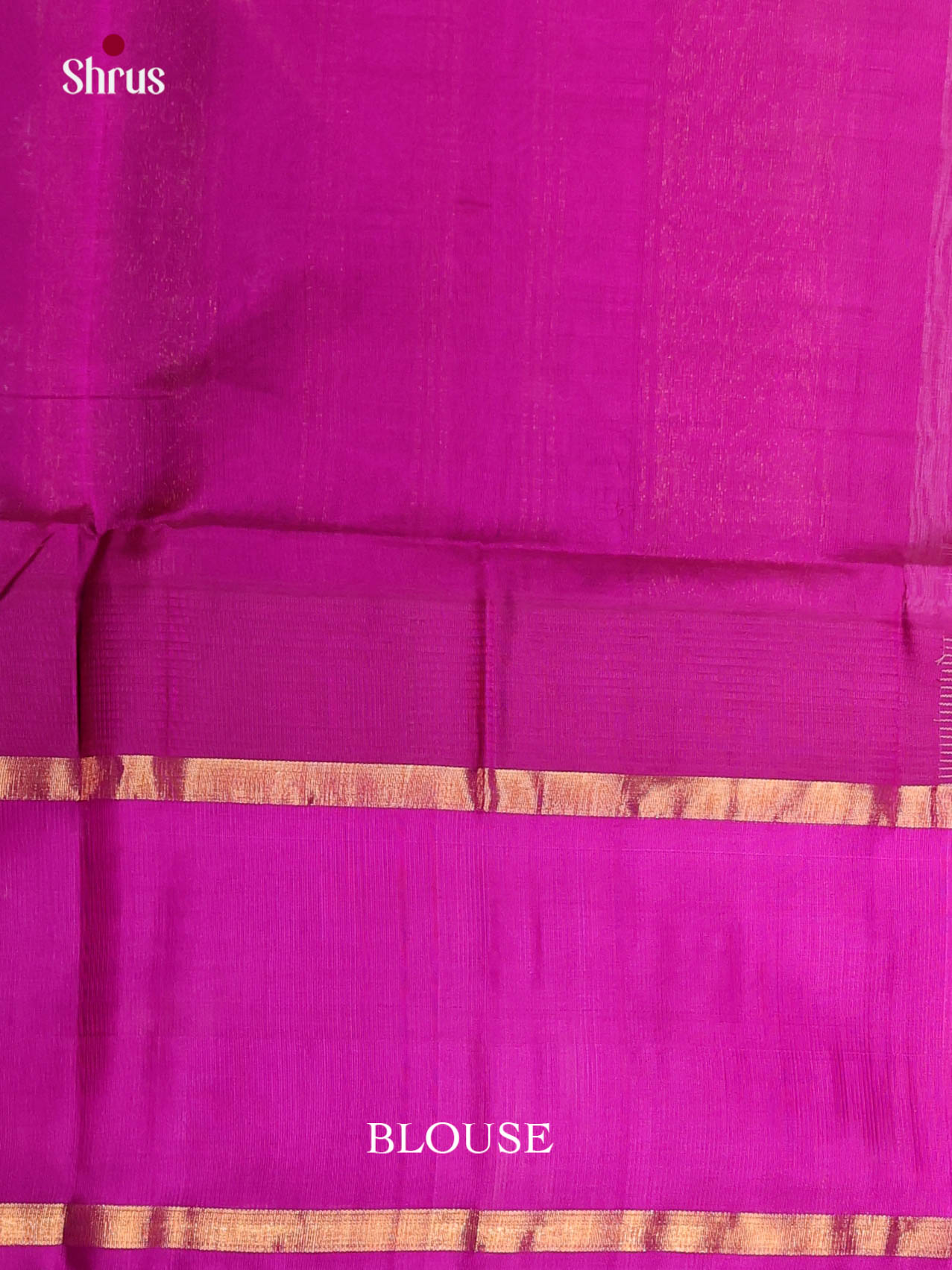 Cream & Majenta Silk Cotton Korvai-Medium border Saree