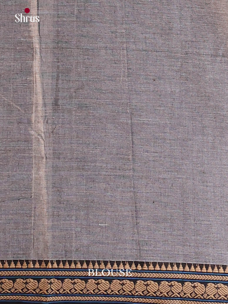 Grey & Black - Narayanpet Cotton Saree