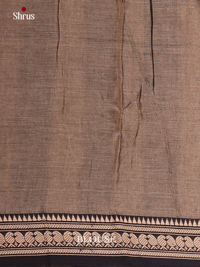 Grey & Black - Narayanpet Cotton Saree