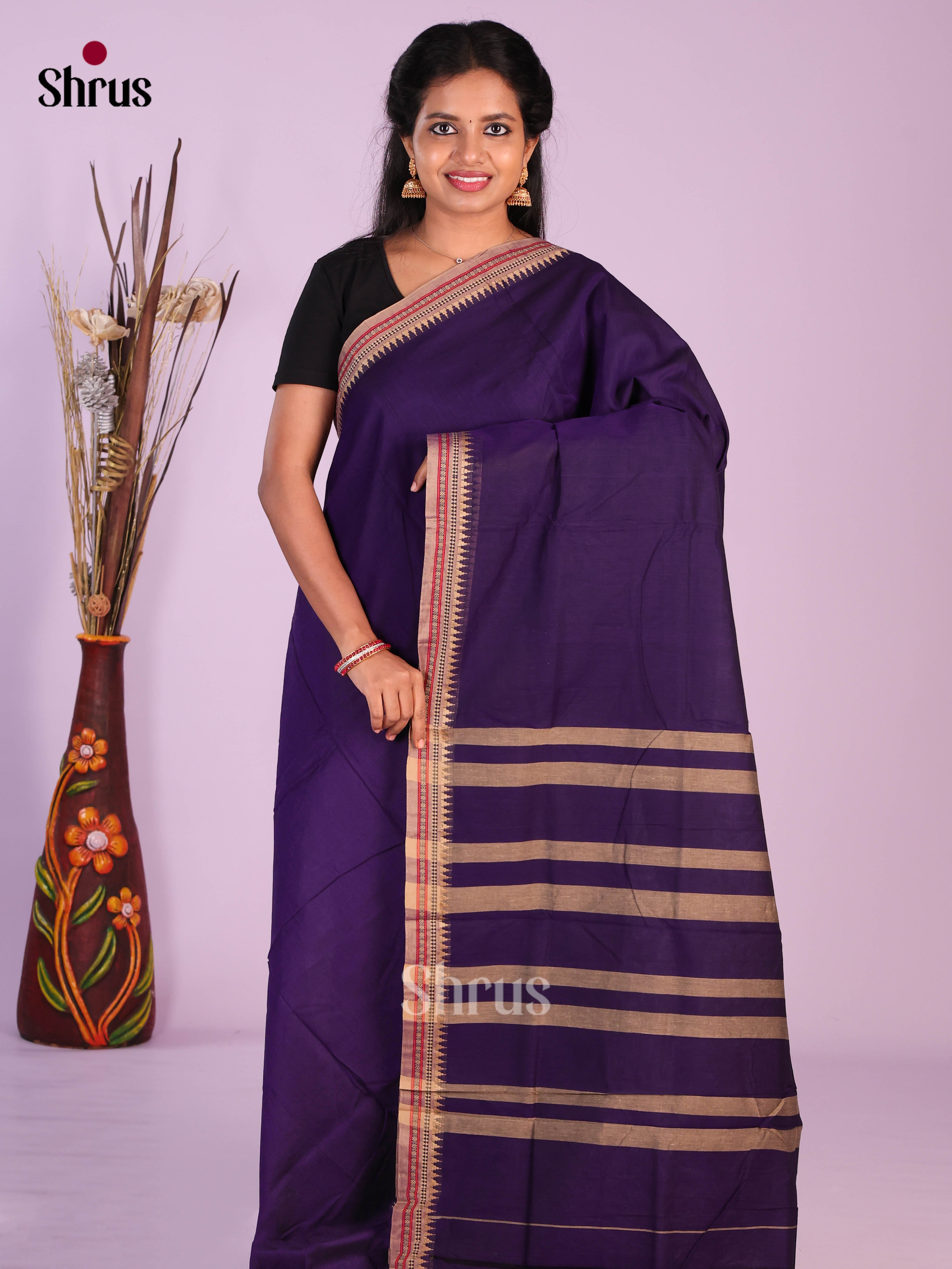 Violet - Narayanpet Cotton Saree