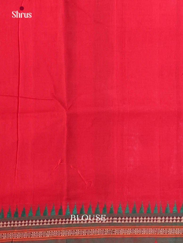 Red & Green- Narayanpet Cotton Saree
