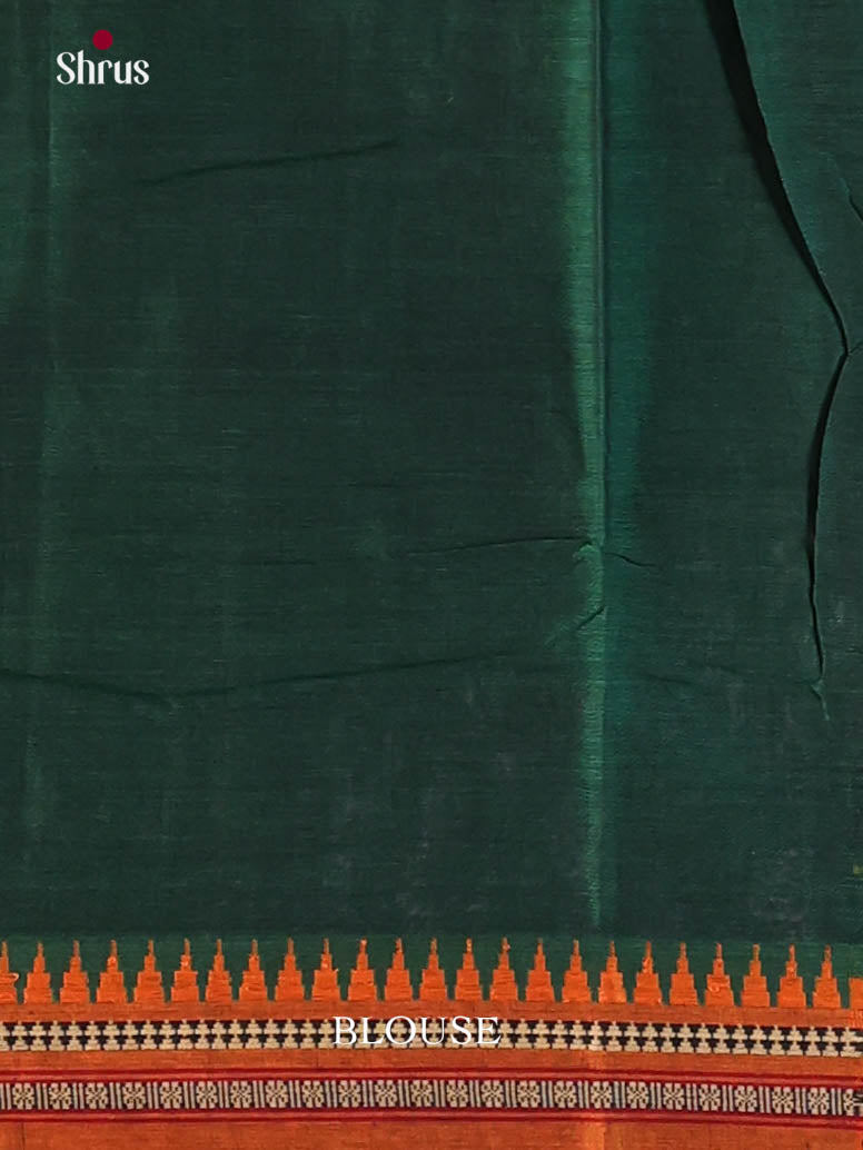 Green & Mustard- Narayanpet Cotton Saree