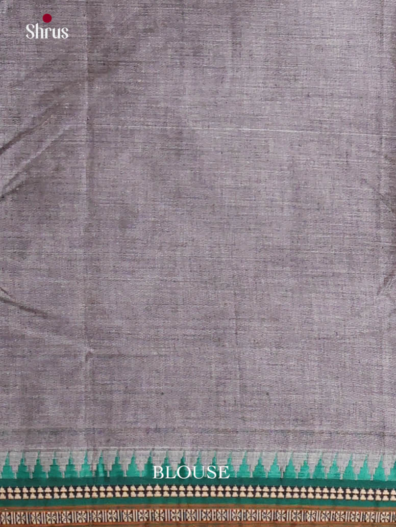Grey & GReen- Narayanpet Cotton Saree