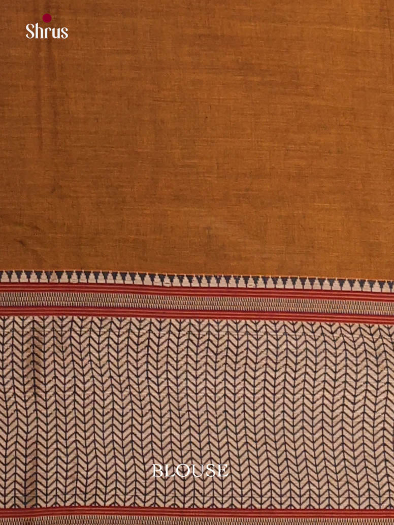 Mustard & Red - Narayanpet Cotton Saree