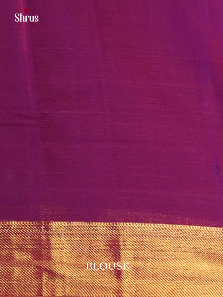 Purple & Mustard - Narayanpet Cotton Saree