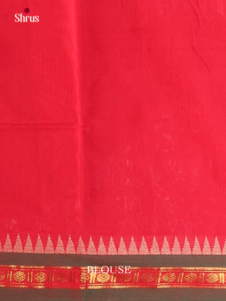Red & Green - Narayanpet Cotton Saree