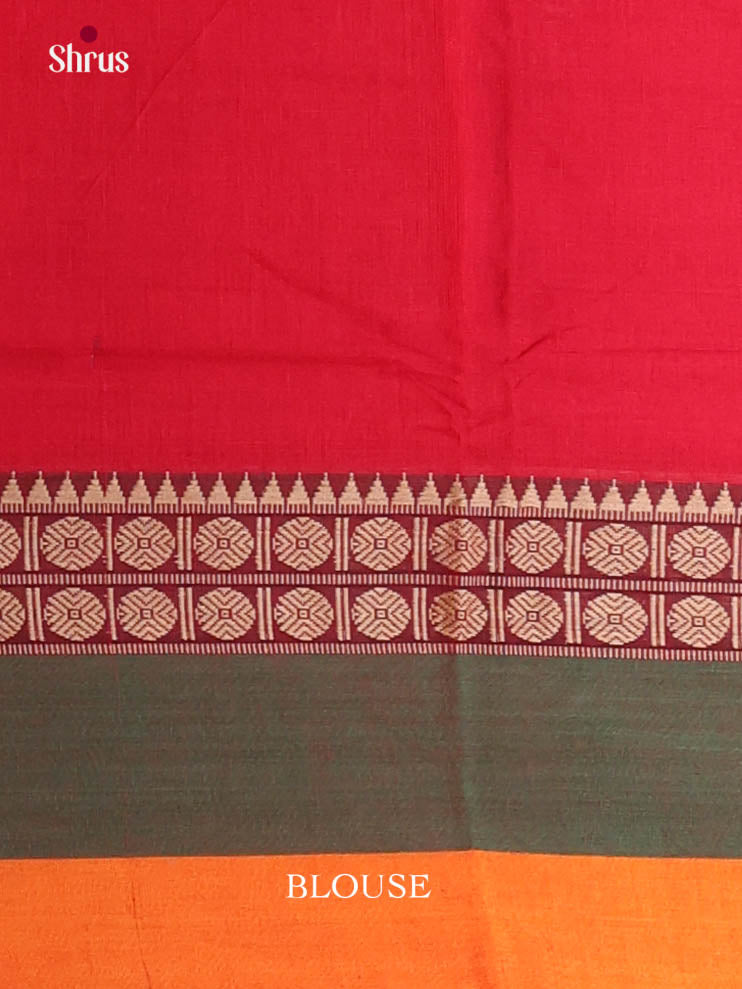 Red & Green - Narayanpet Cotton Saree