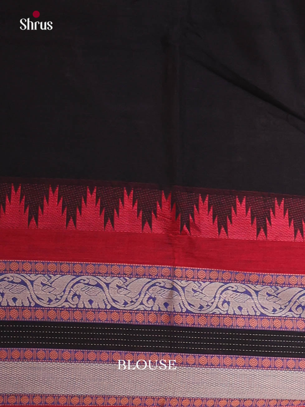 Black & Red- Narayanpet Cotton Saree