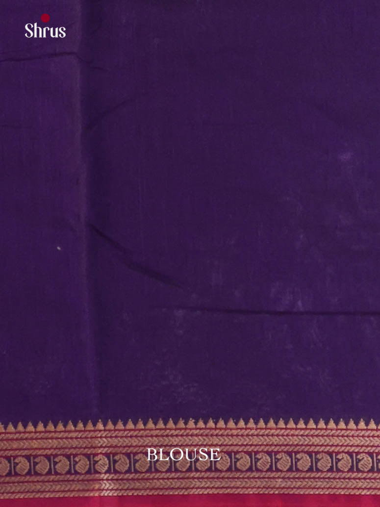 Violet & Red - Narayanpet Cotton Saree