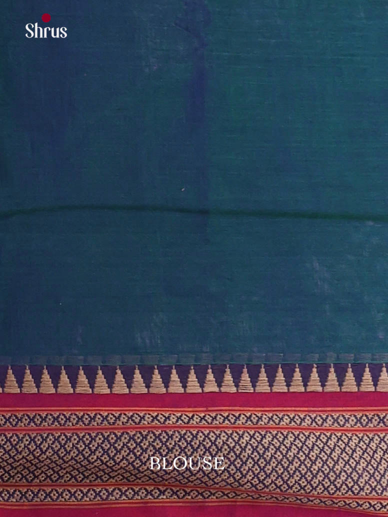 Peacock Green & Red - Narayanpet Cotton Saree