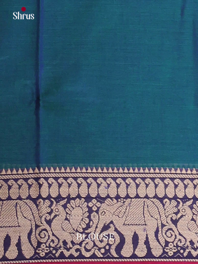 Peacock Green & Red- Narayanpet Cotton Saree