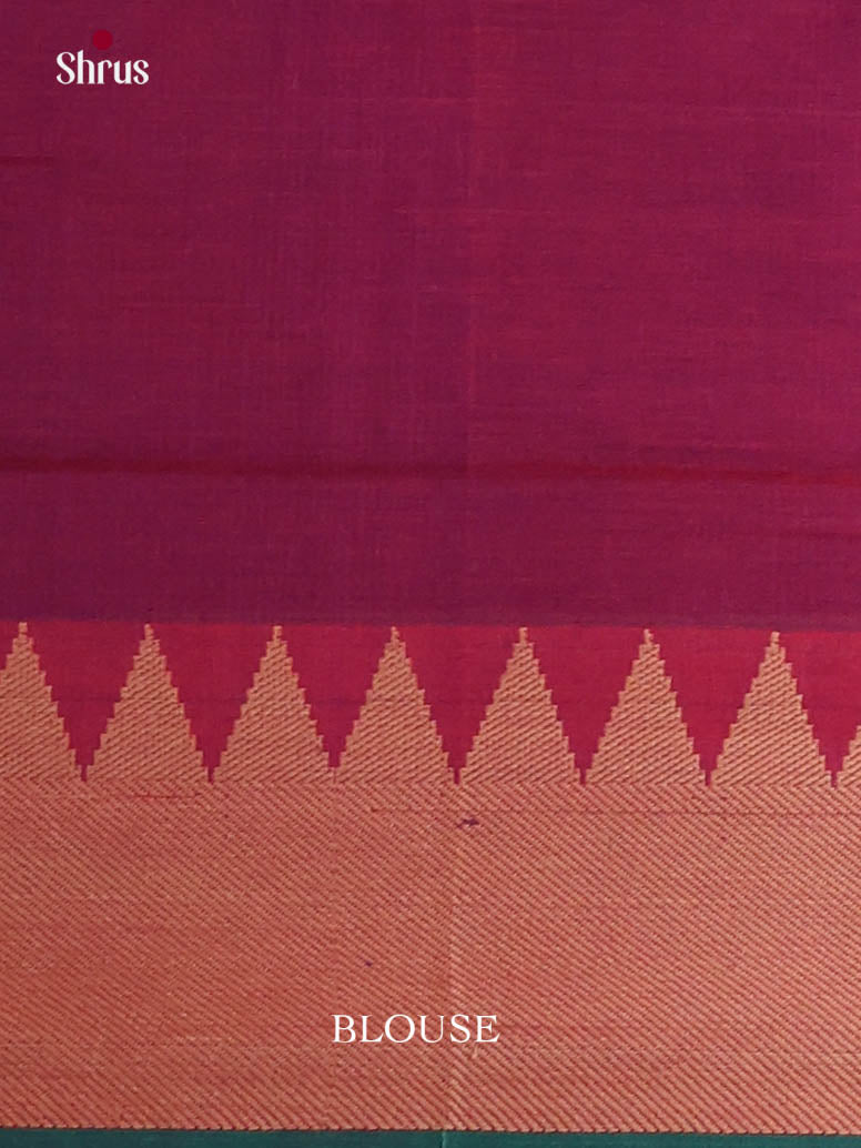 Maroon & Green - Narayanpet Cotton Saree
