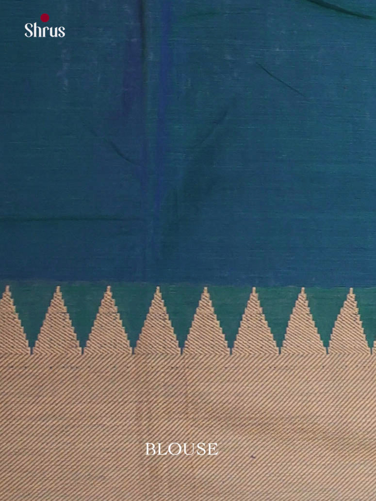 Peacock Green & Red - Narayanpet Cotton Saree