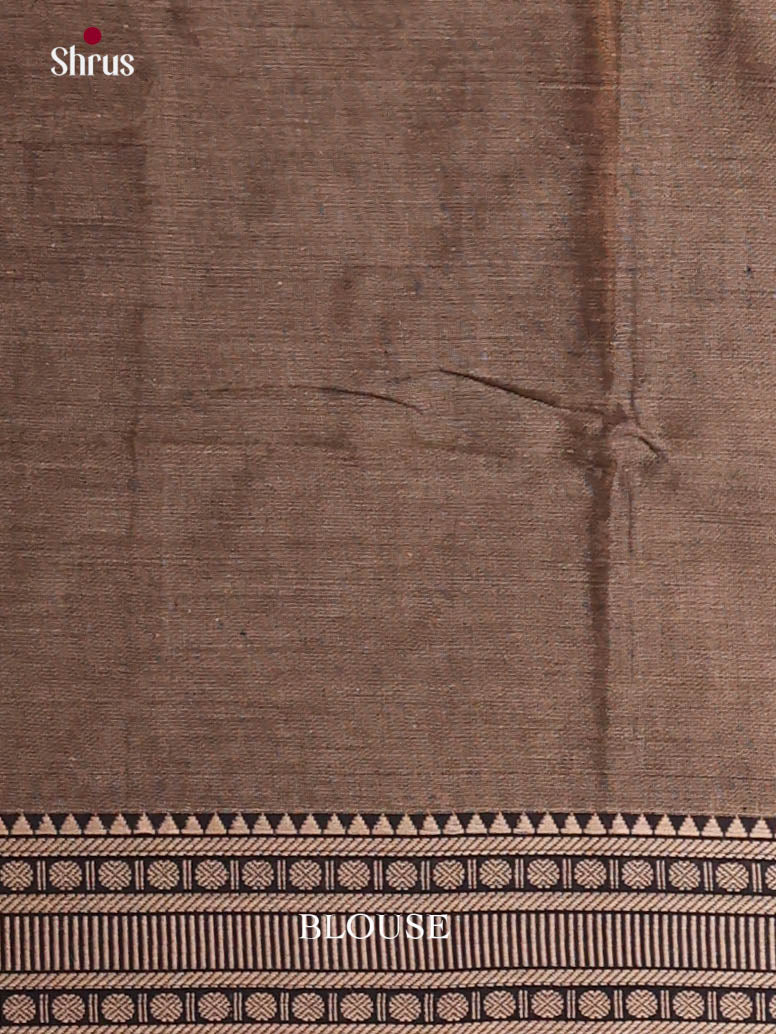 Grey & Black - Narayanpet Cotton Saree