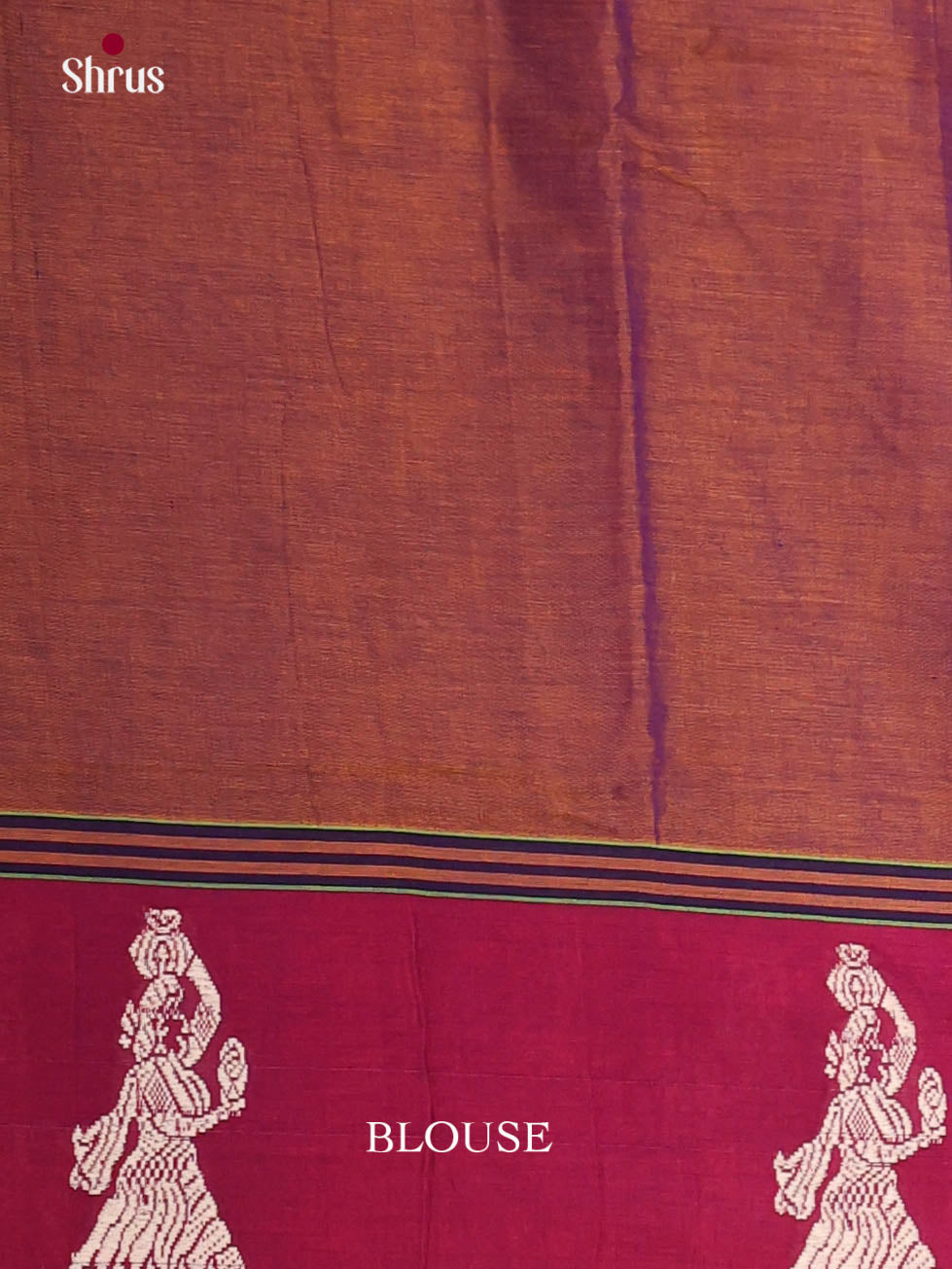 Brown & Red - Narayanpet Cotton Saree