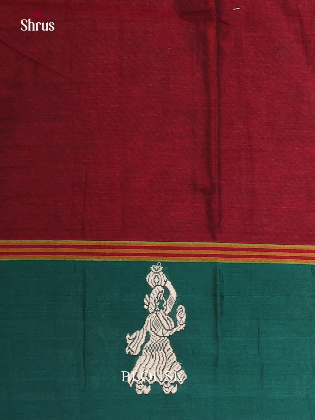 Maroon & Green - Narayanpet Cotton Saree