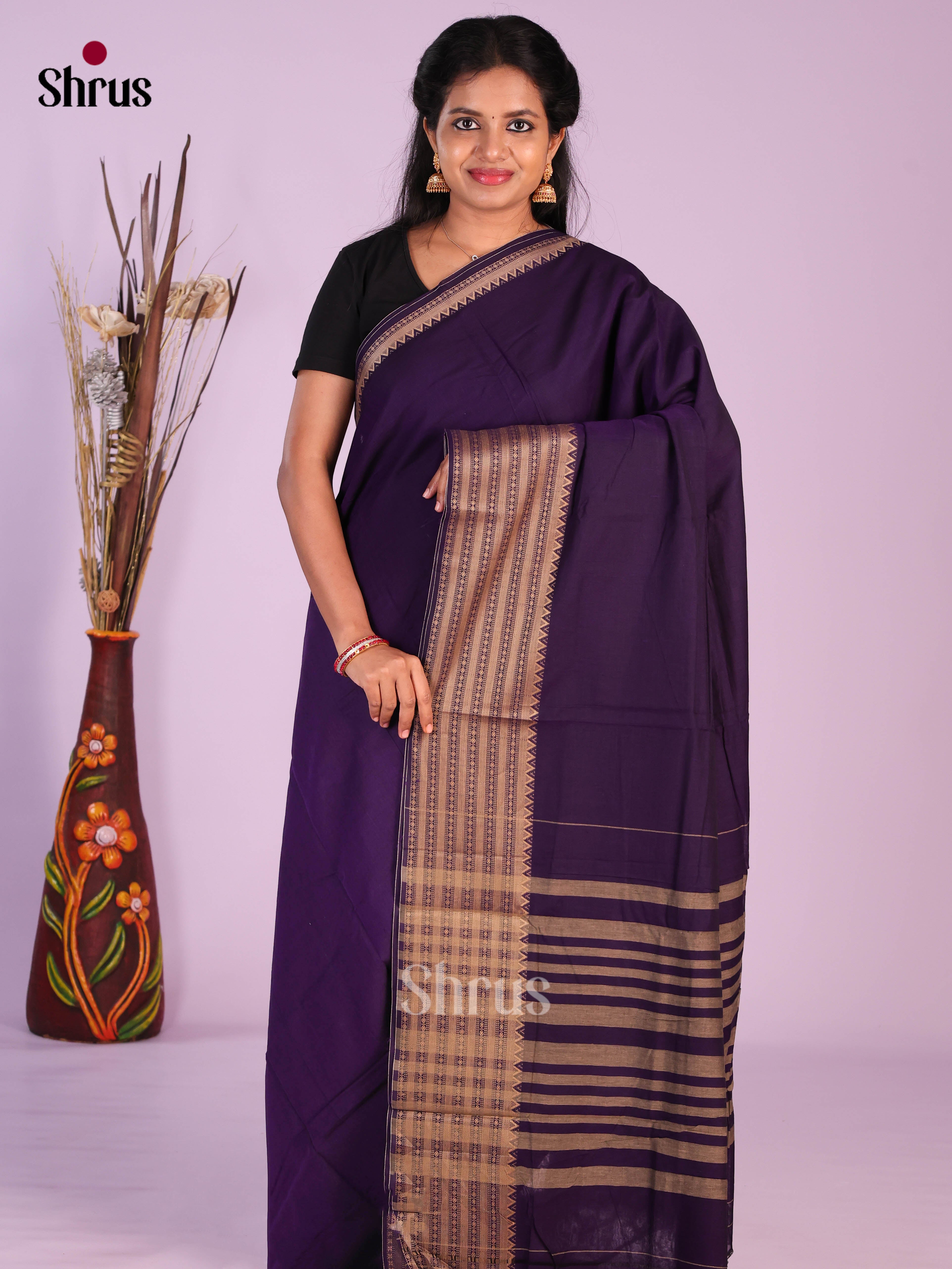 Violet - Narayanpet Cotton Saree