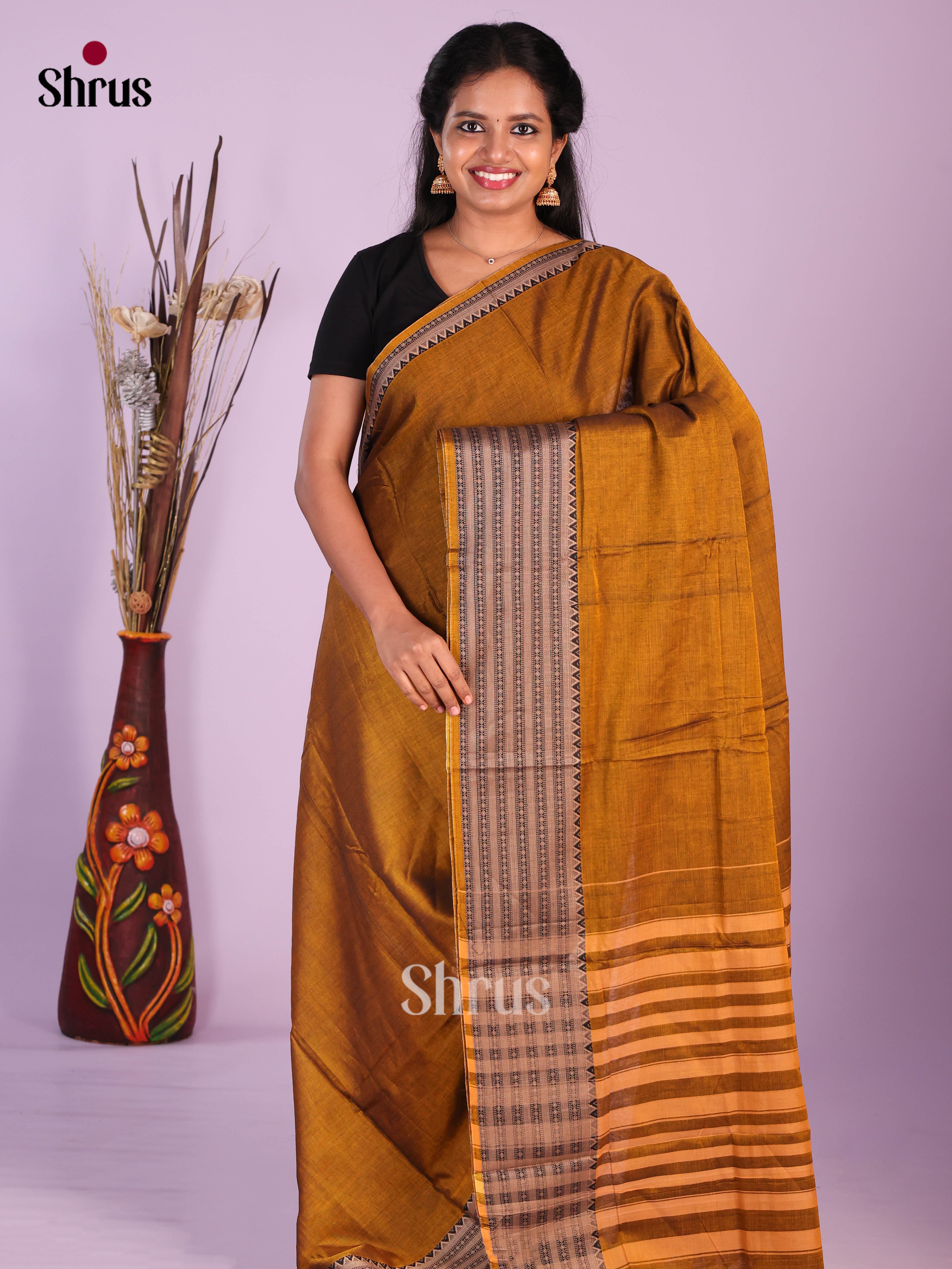 Mustard - Narayanpet Cotton Saree