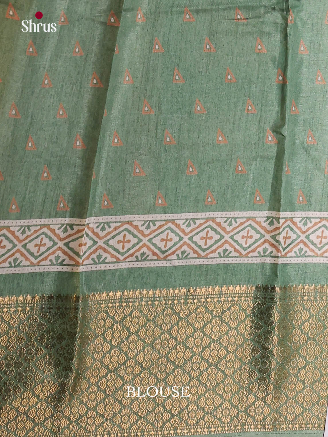 Green - Semi Crepe Saree