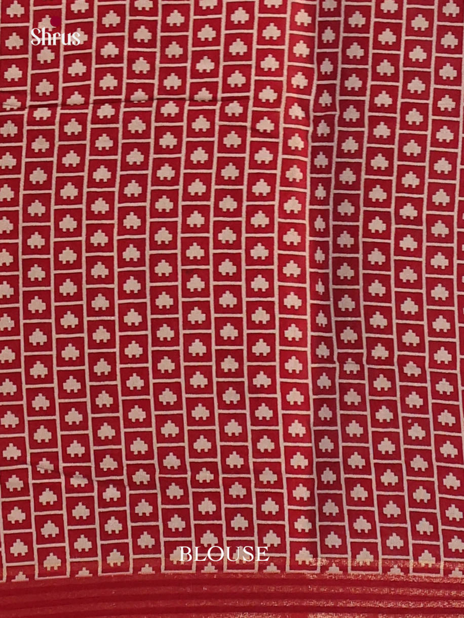 Green & Red - Art Modal Saree