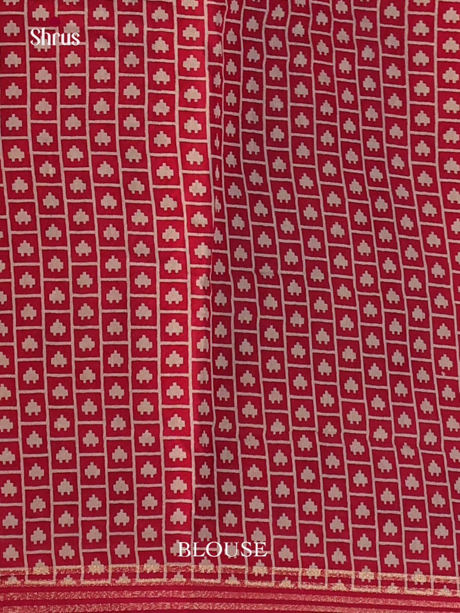 Black & Red - Art Modal Saree