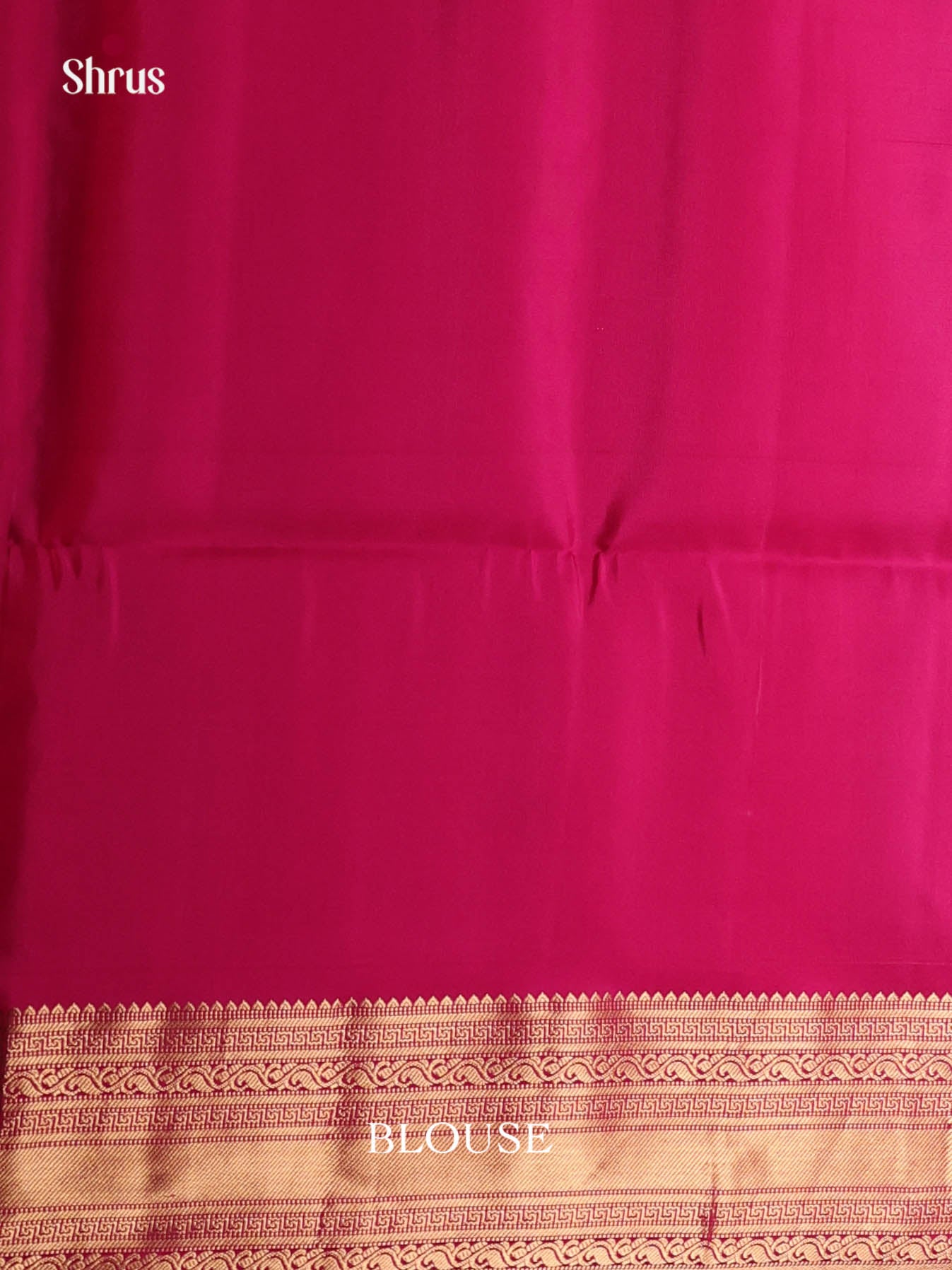 Grand Royal Blue Soft Silk Saree With Gold Buttas & Rani Pink Brocade Pallu
