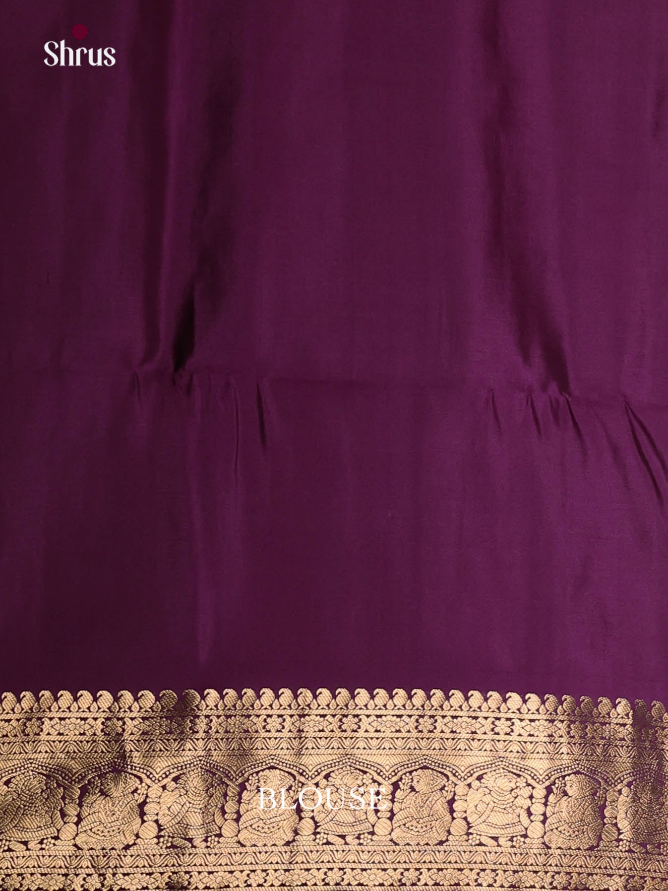 Dazzling Violet Single Tone Soft Silk Saree with vanasingaram zari floral nestling brocade
