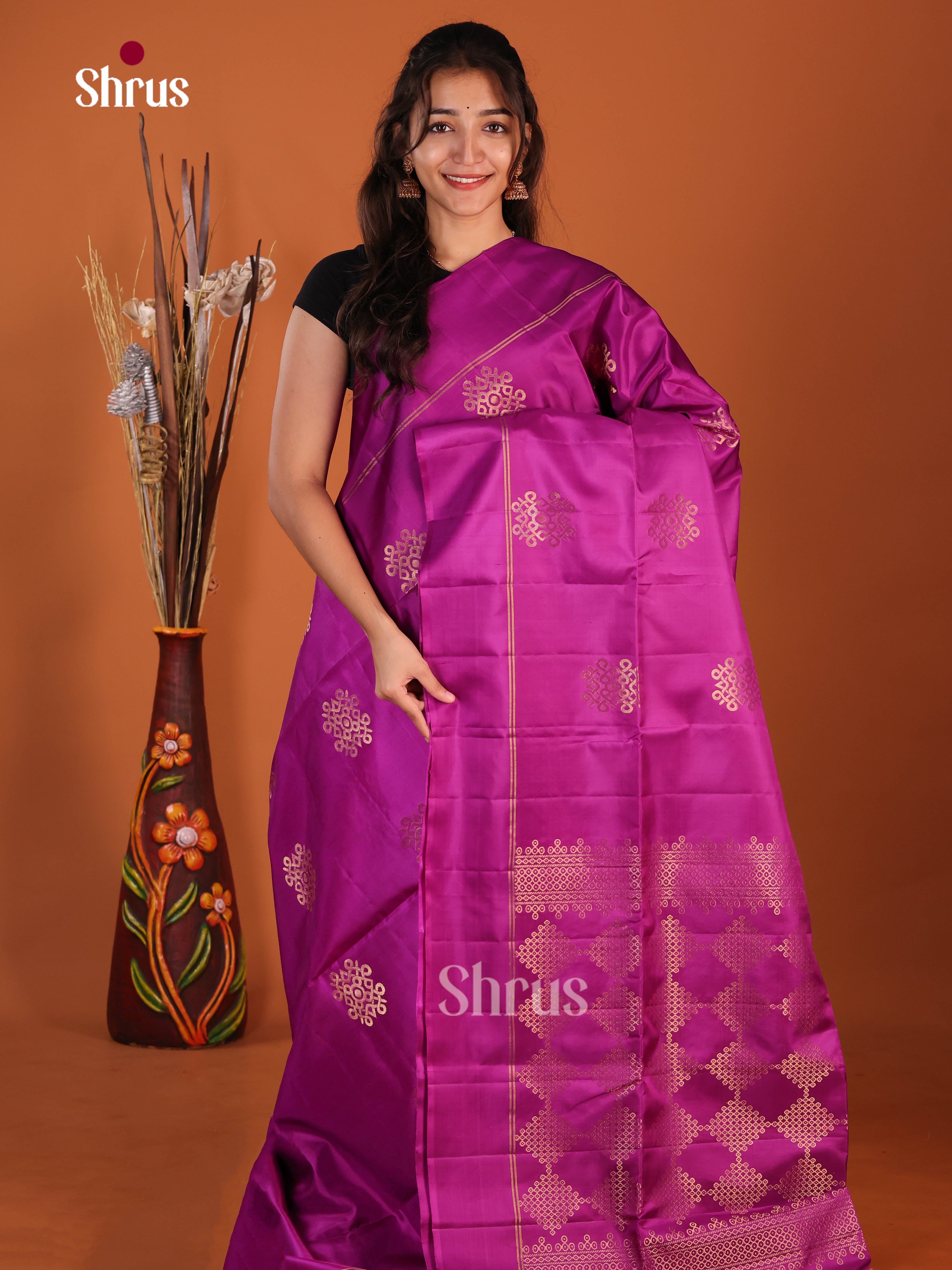 DJS08273 - Soft Silk (HR) Saree - Shop on Shrus.com