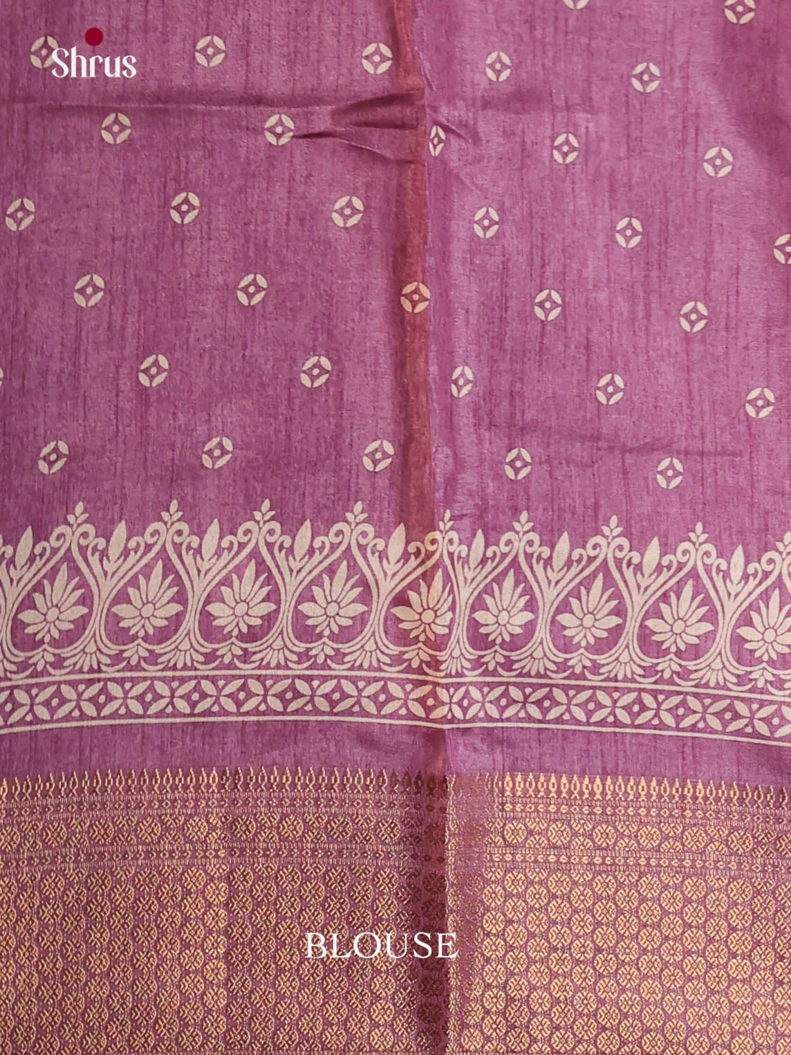 Purple - Semi Crepe Saree