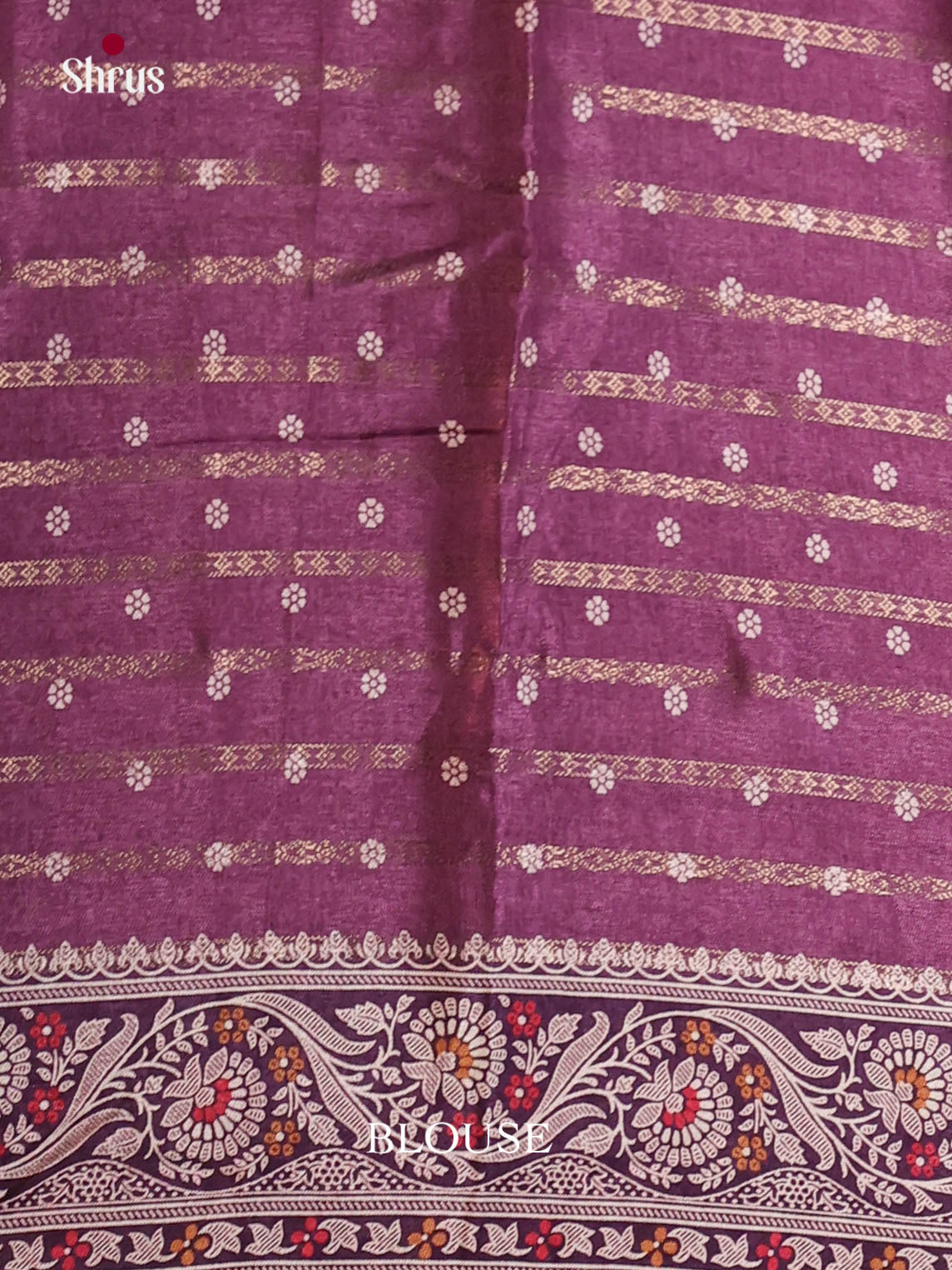 Purple & Violet - Semi Crepe Saree