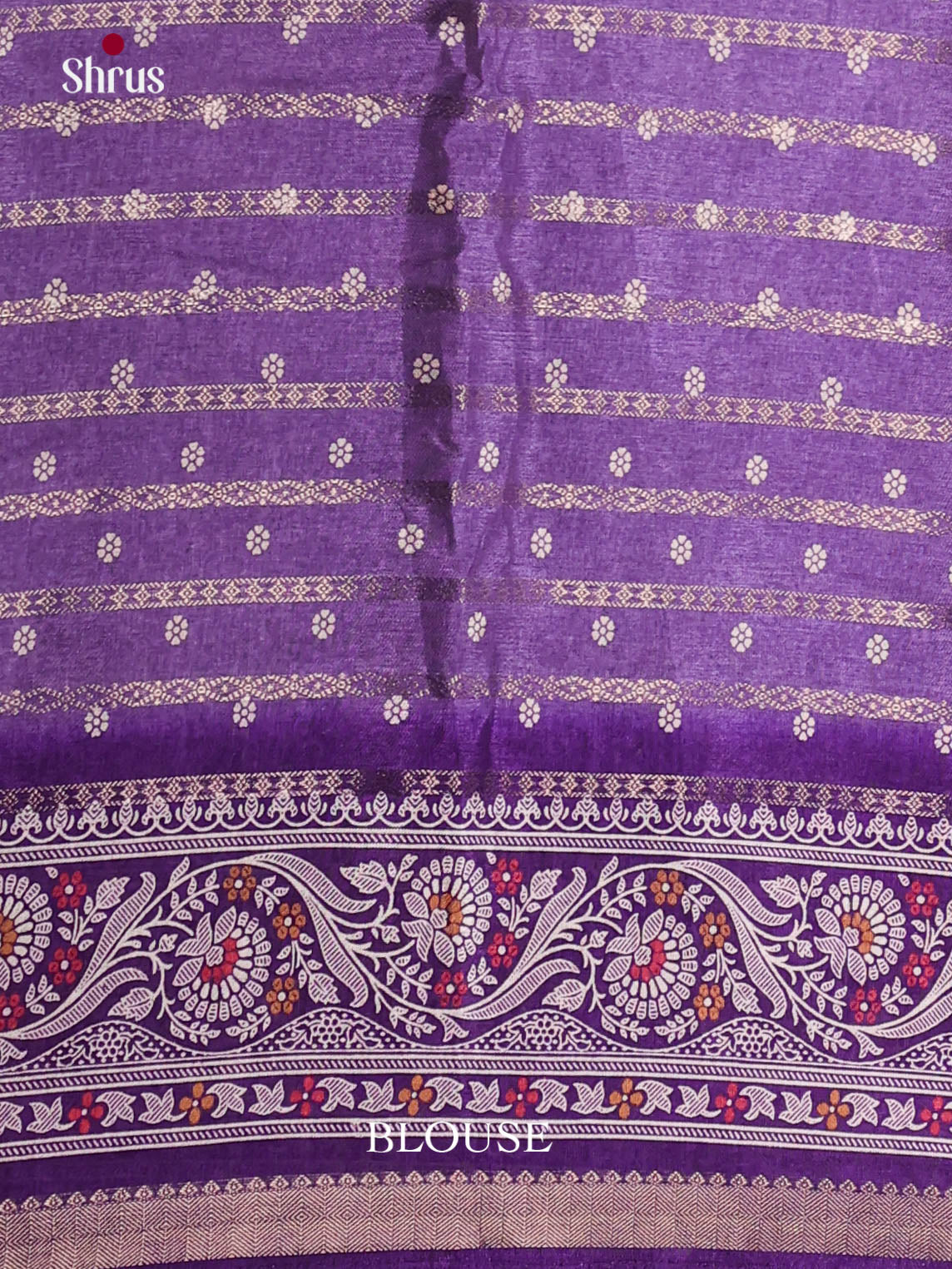 Purple & Violet - Semi Crepe Saree