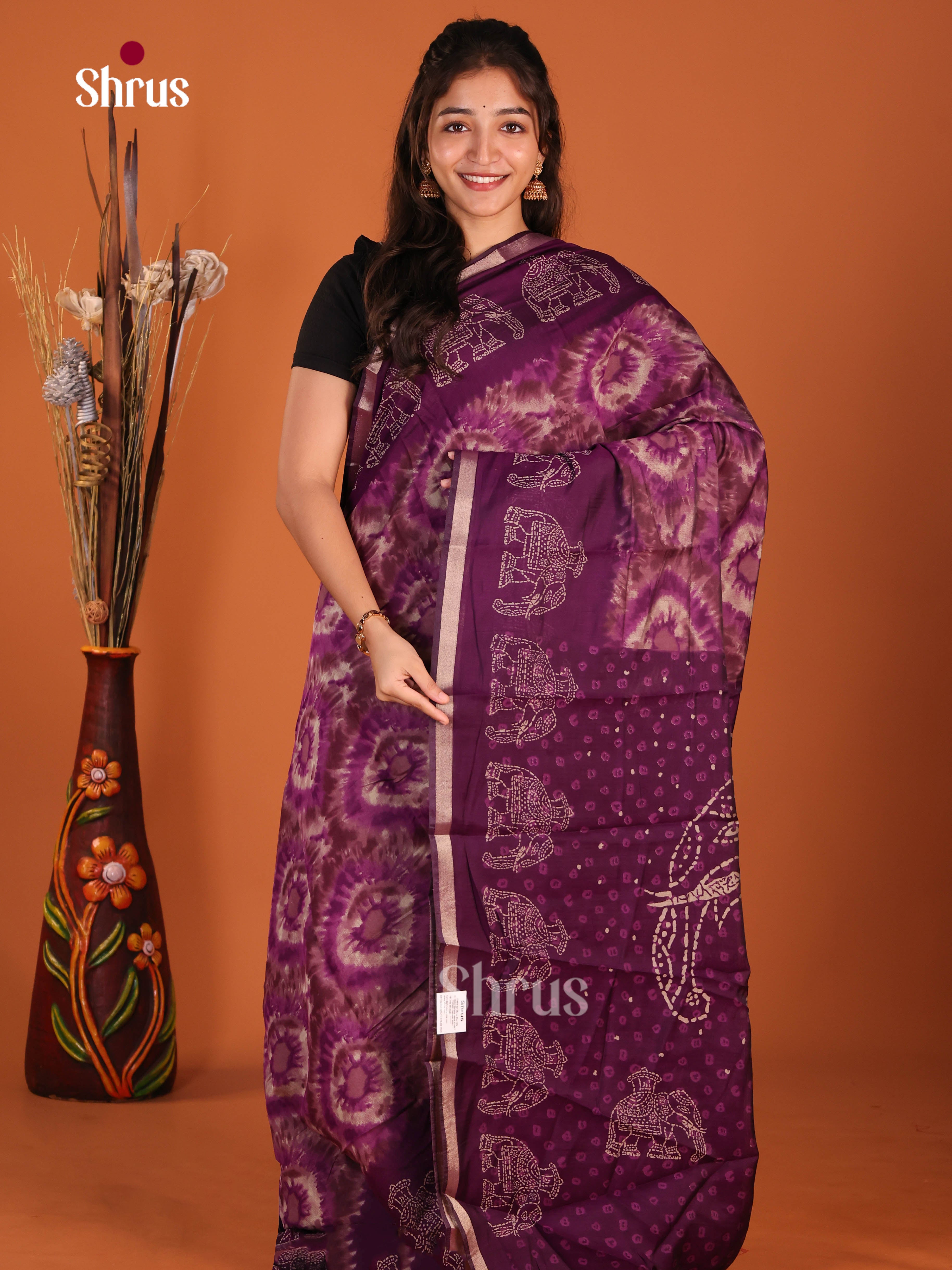 DJS08309 - Art Modal Saree - Shop on Shrus.com
