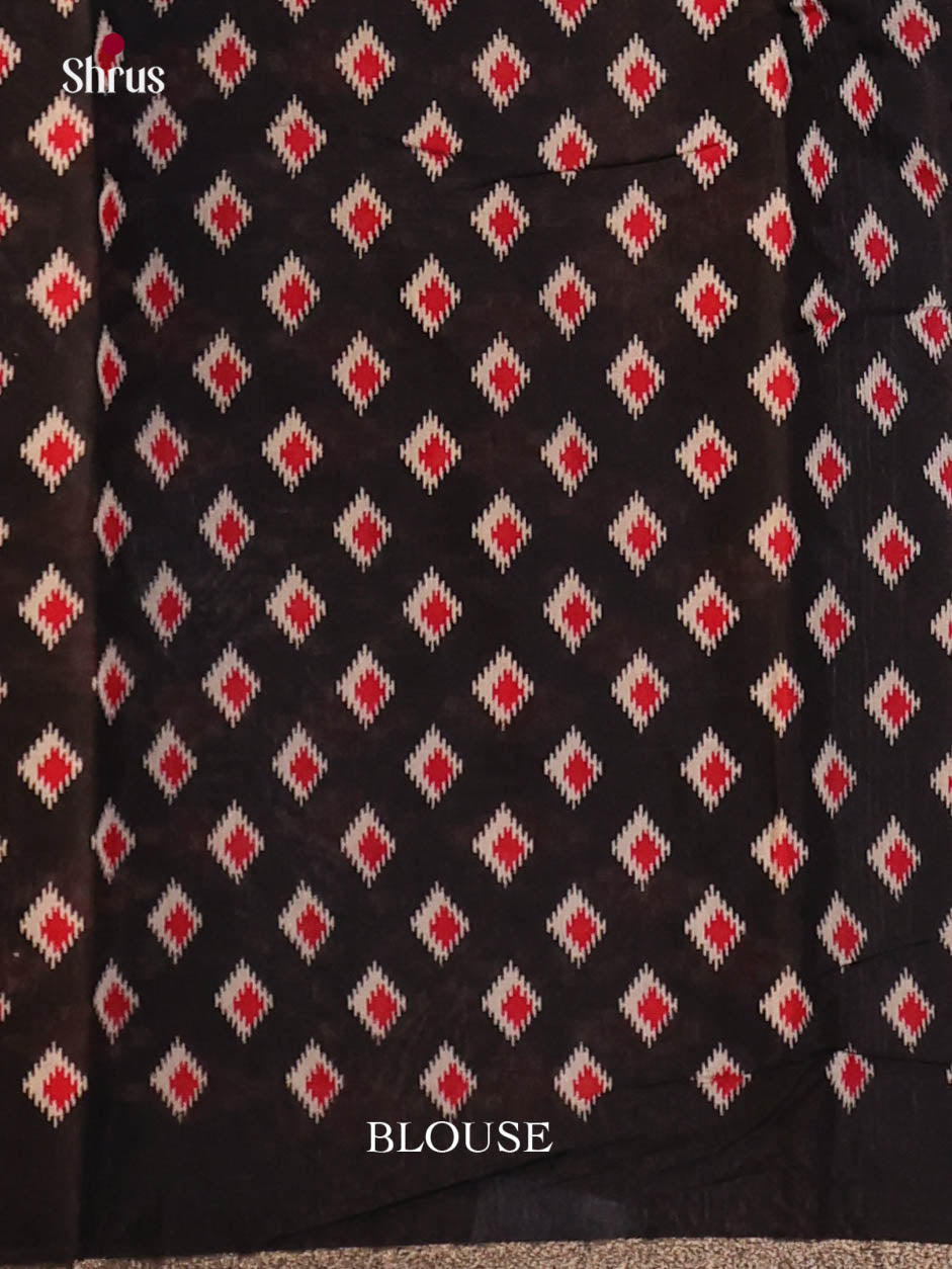 Red & Black- Art Modal Saree - Shop on Shrus.com