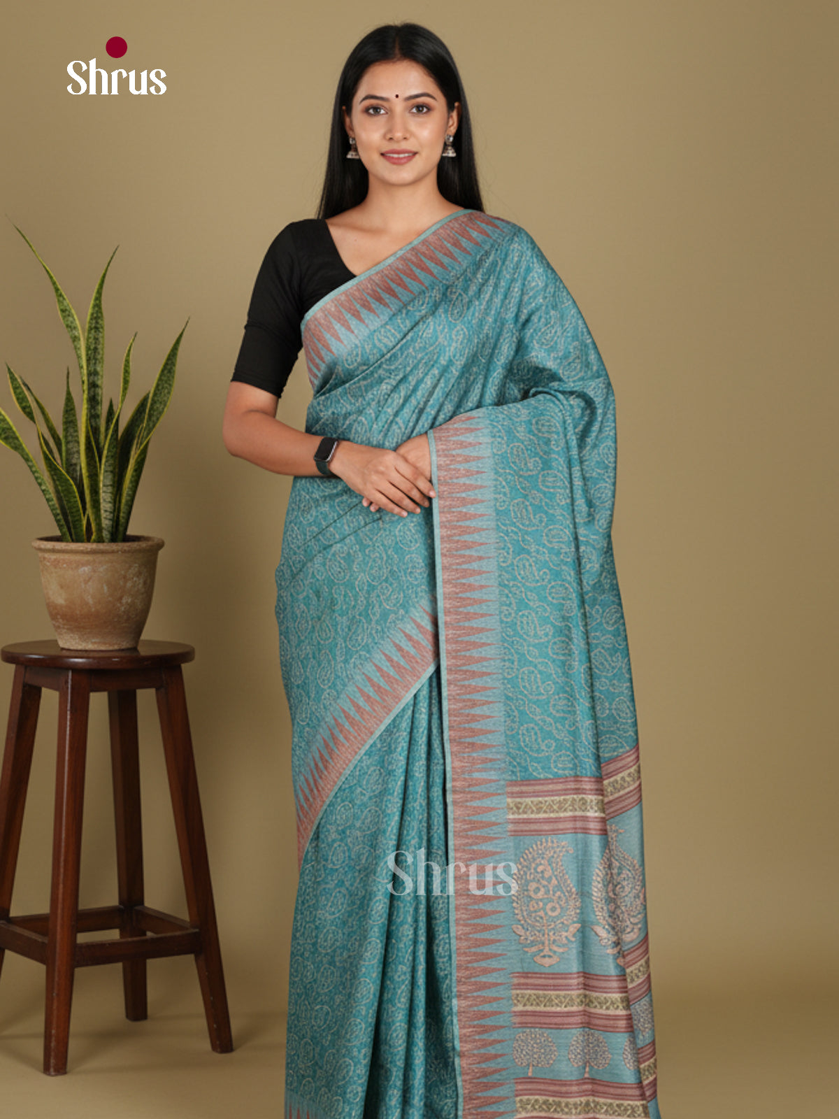 DJS08343 - Semi Chanderi Saree
