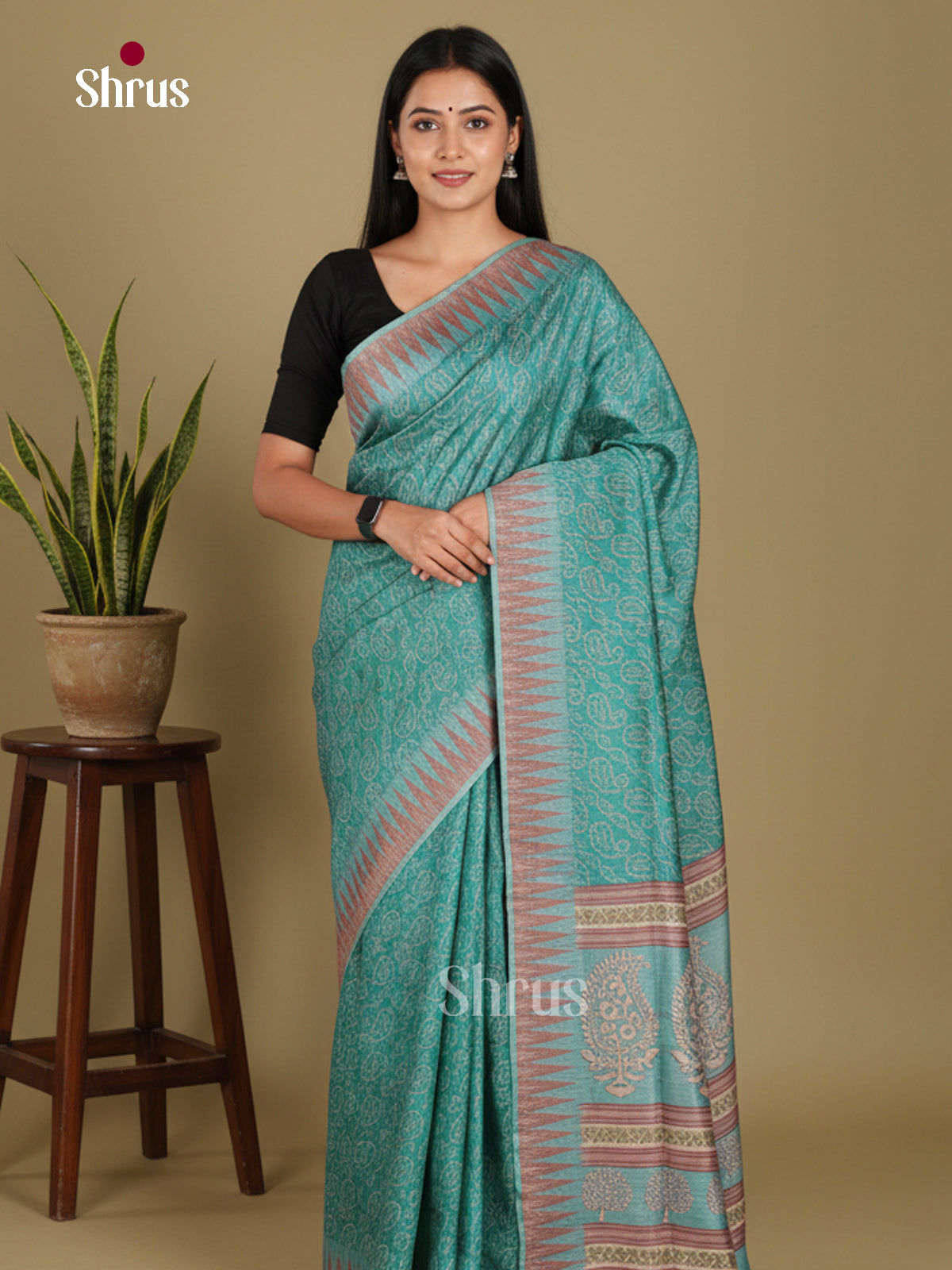 DJS08343 - Semi Chanderi Saree